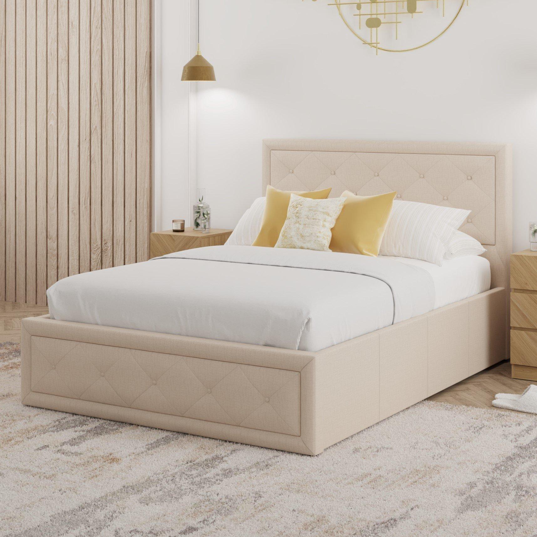 Natural - GFW - Hollywood Ottoman Storage Bed - 1