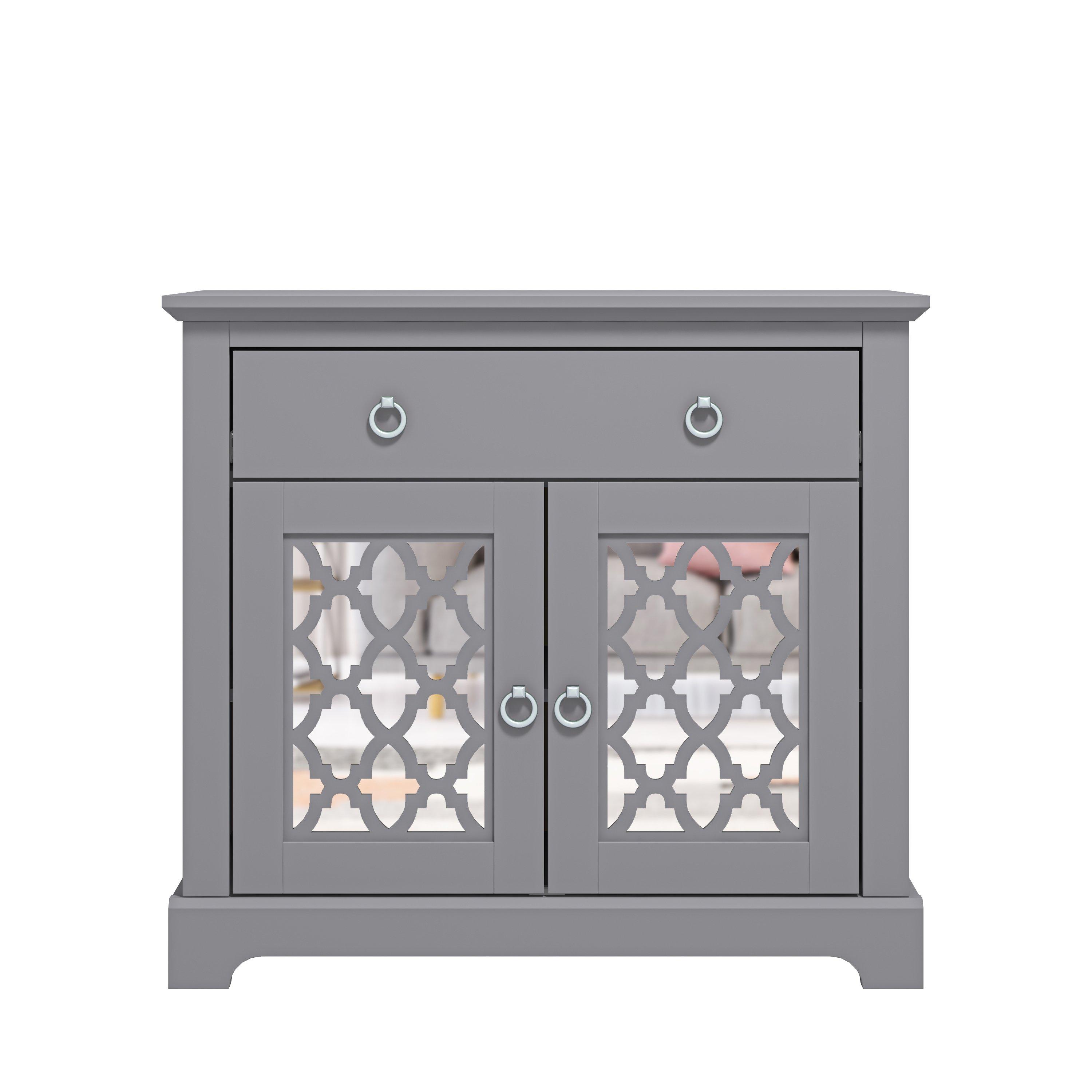 Grey - GFW - Honiton 2 Door 1 Drawer Sideboard - 2