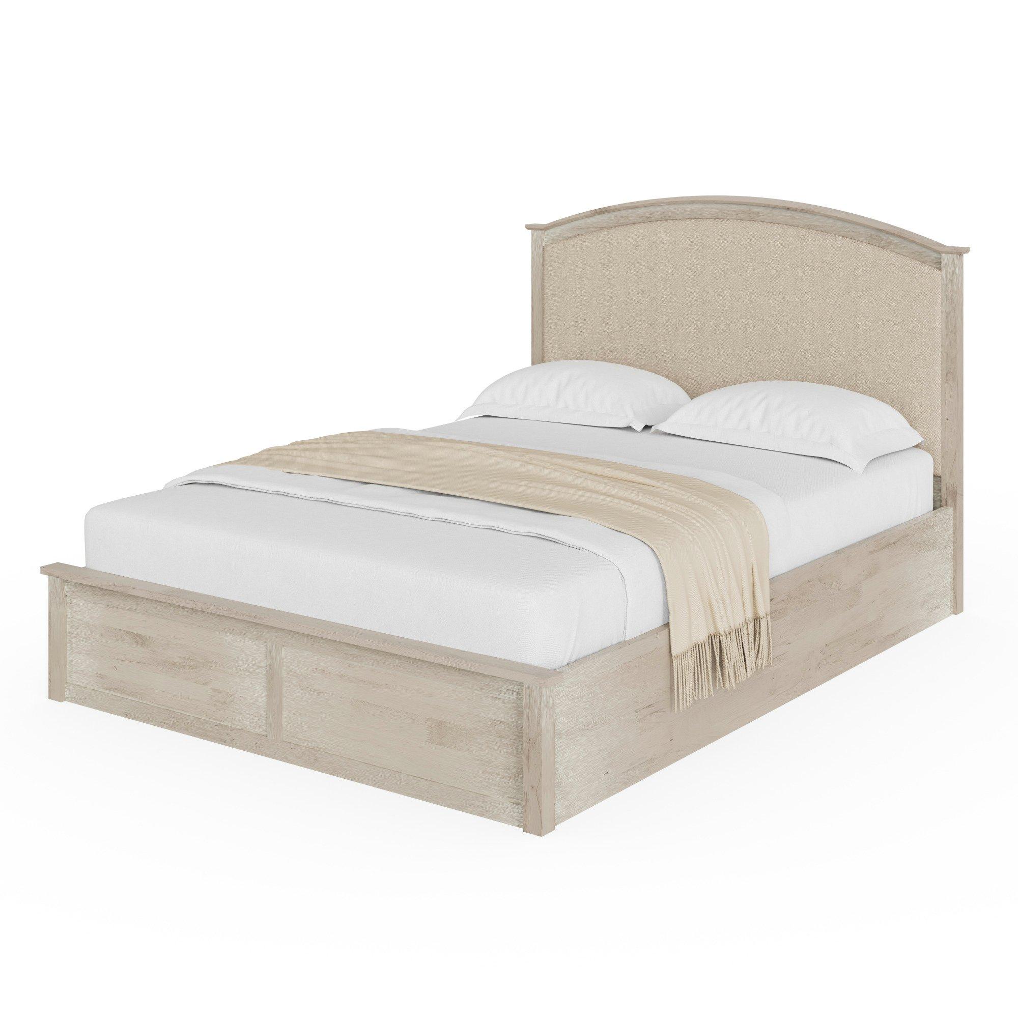 Limed Oak - GFW - Madrid Wooden Ottoman Storage Bed - 3