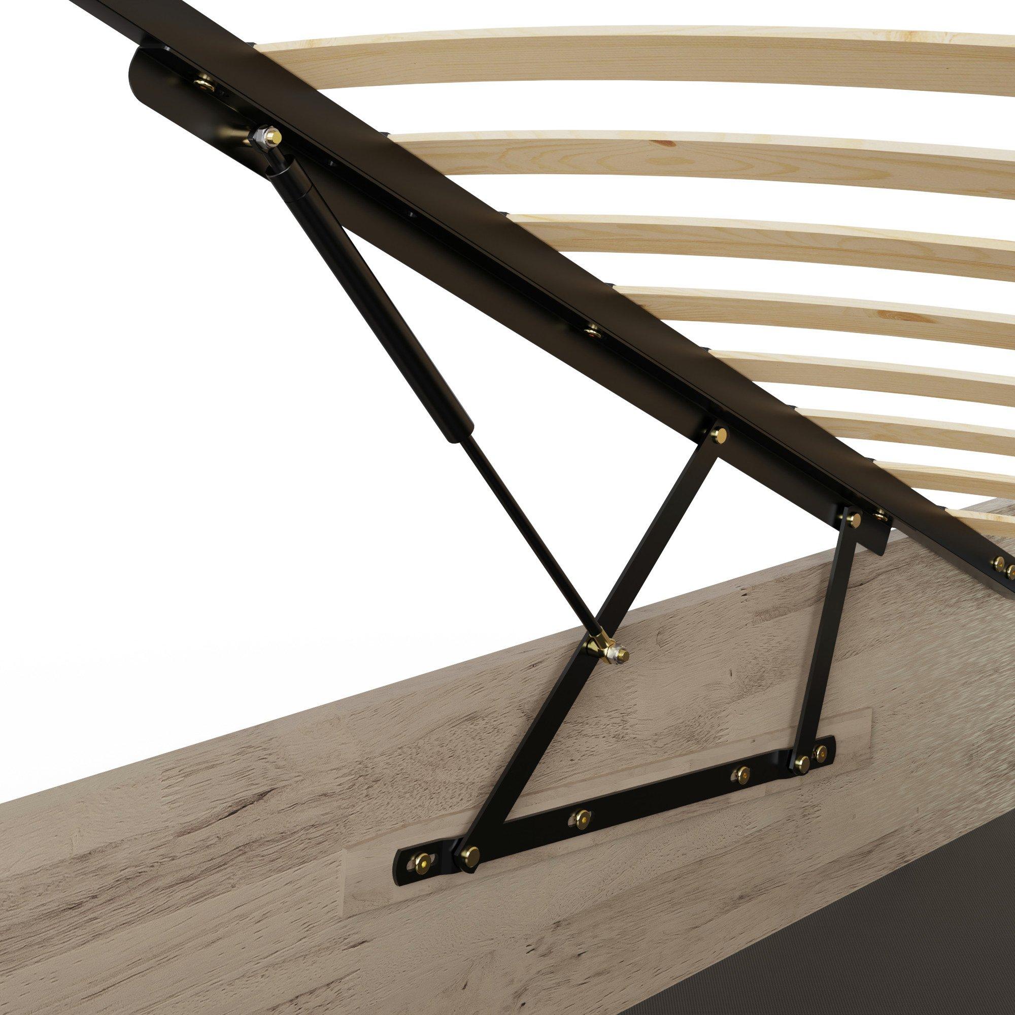 Limed Oak - GFW - Madrid Wooden Ottoman Storage Bed - 8