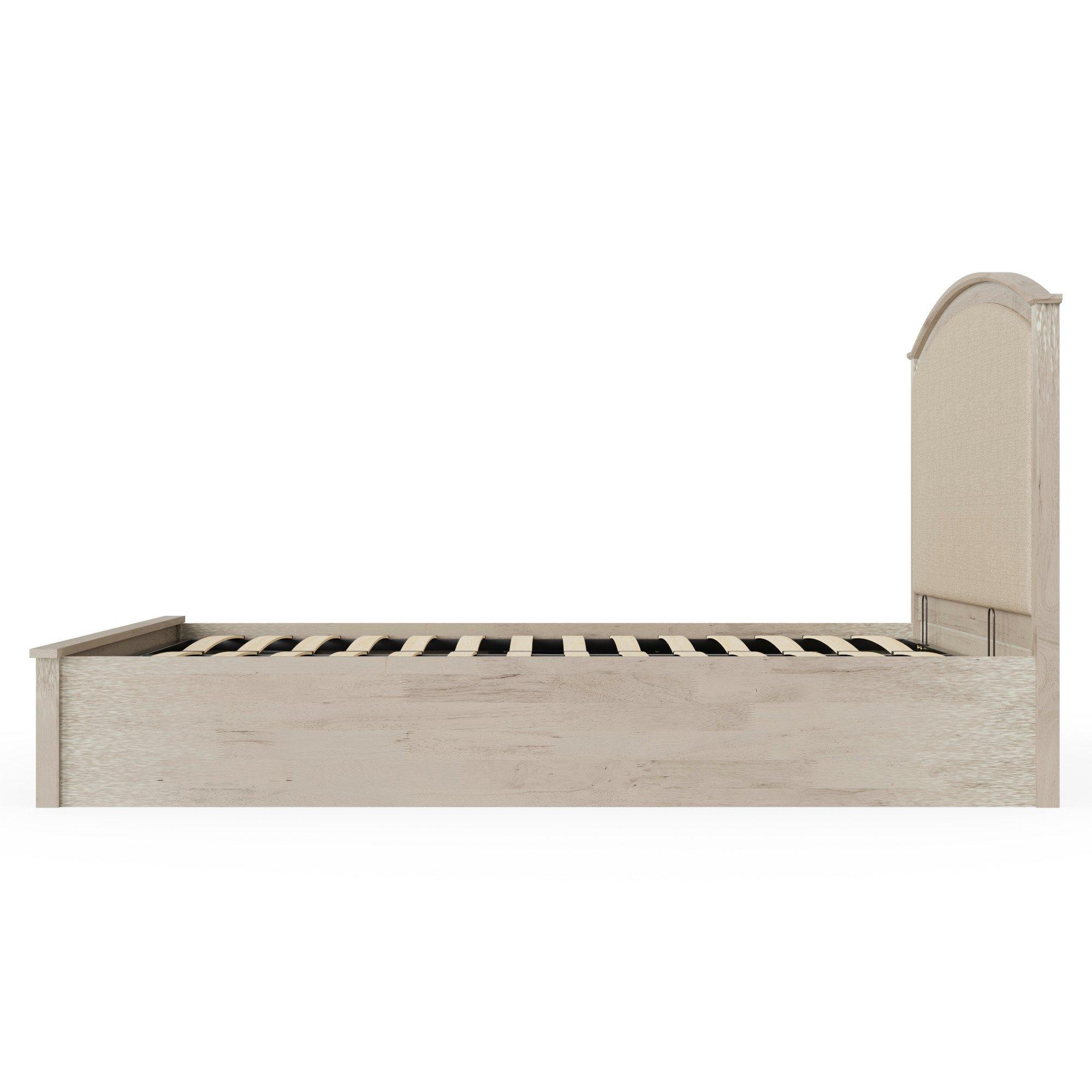 Limed Oak - GFW - Madrid Double Ottoman Bed &Pocket Sprung Mattress - 5