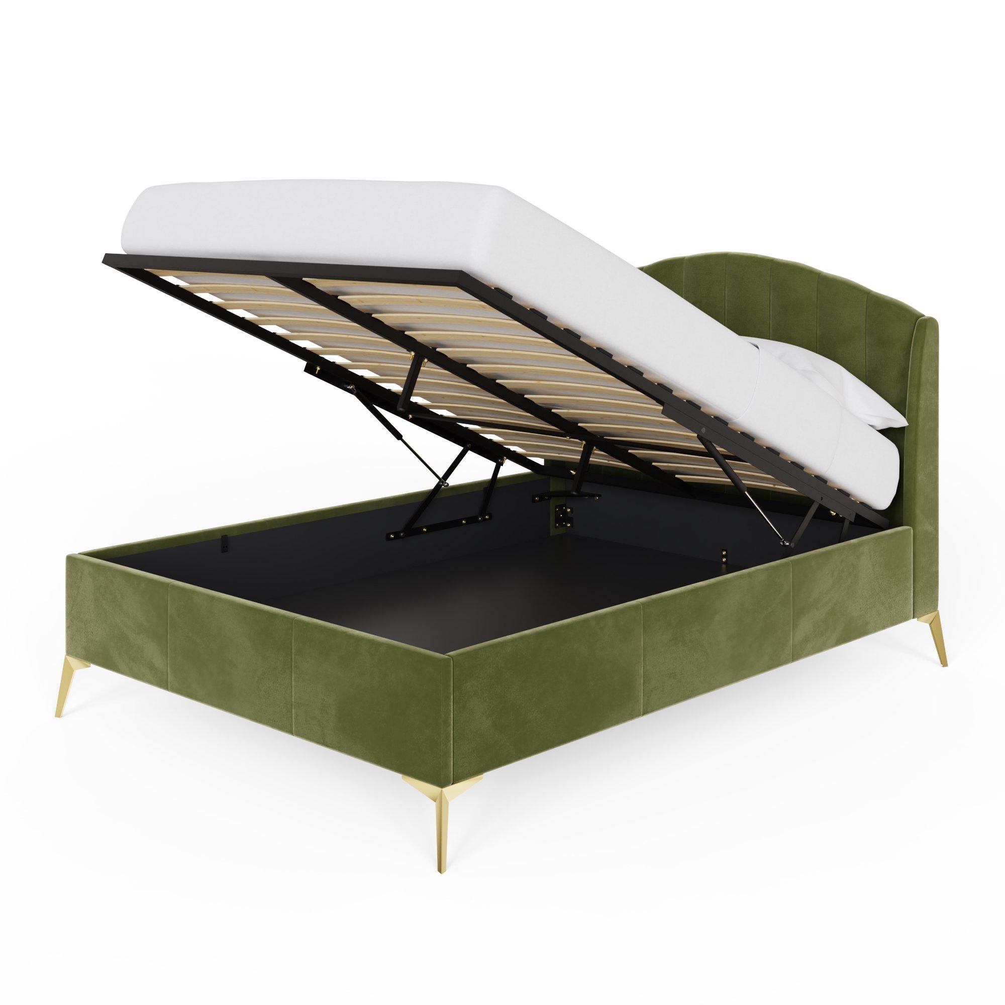 Green - GFW - Pettine End Lift Ottoman Storage Bed - 6