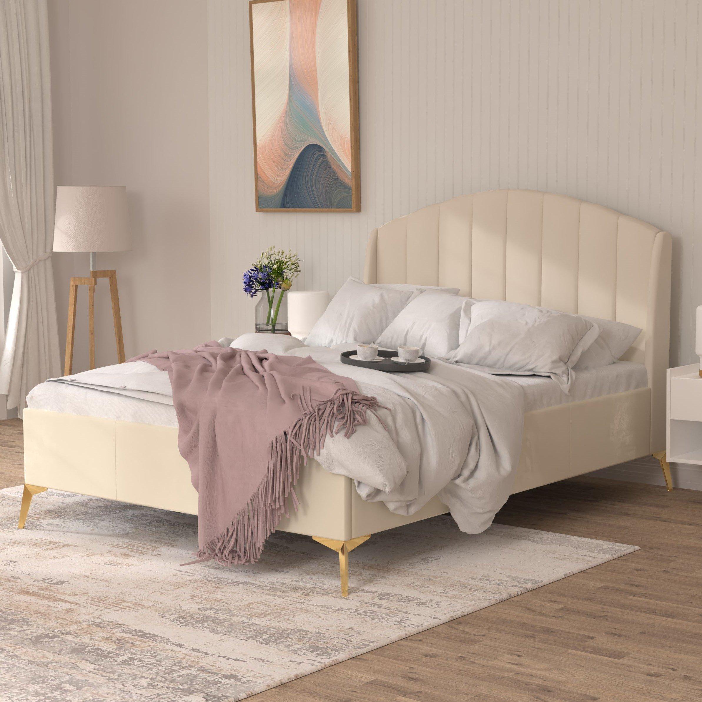 Gfw  Pettine End Lift Ottoman Storage Bed - Natural - Double