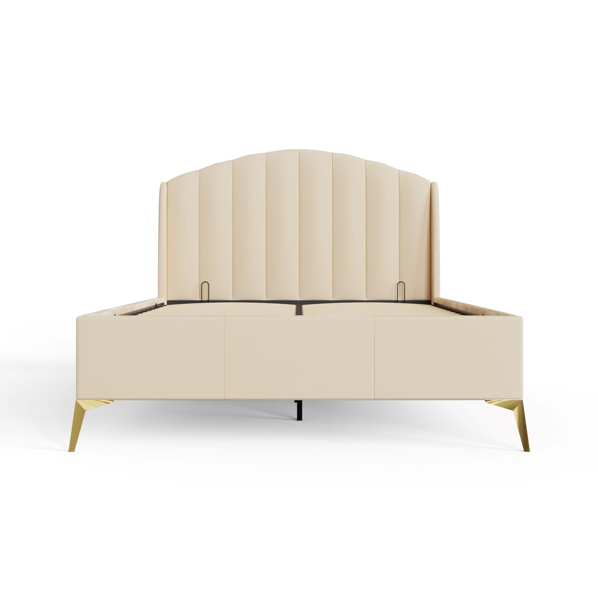 Natural - GFW - Pettine End Lift Ottoman Storage Bed - 6