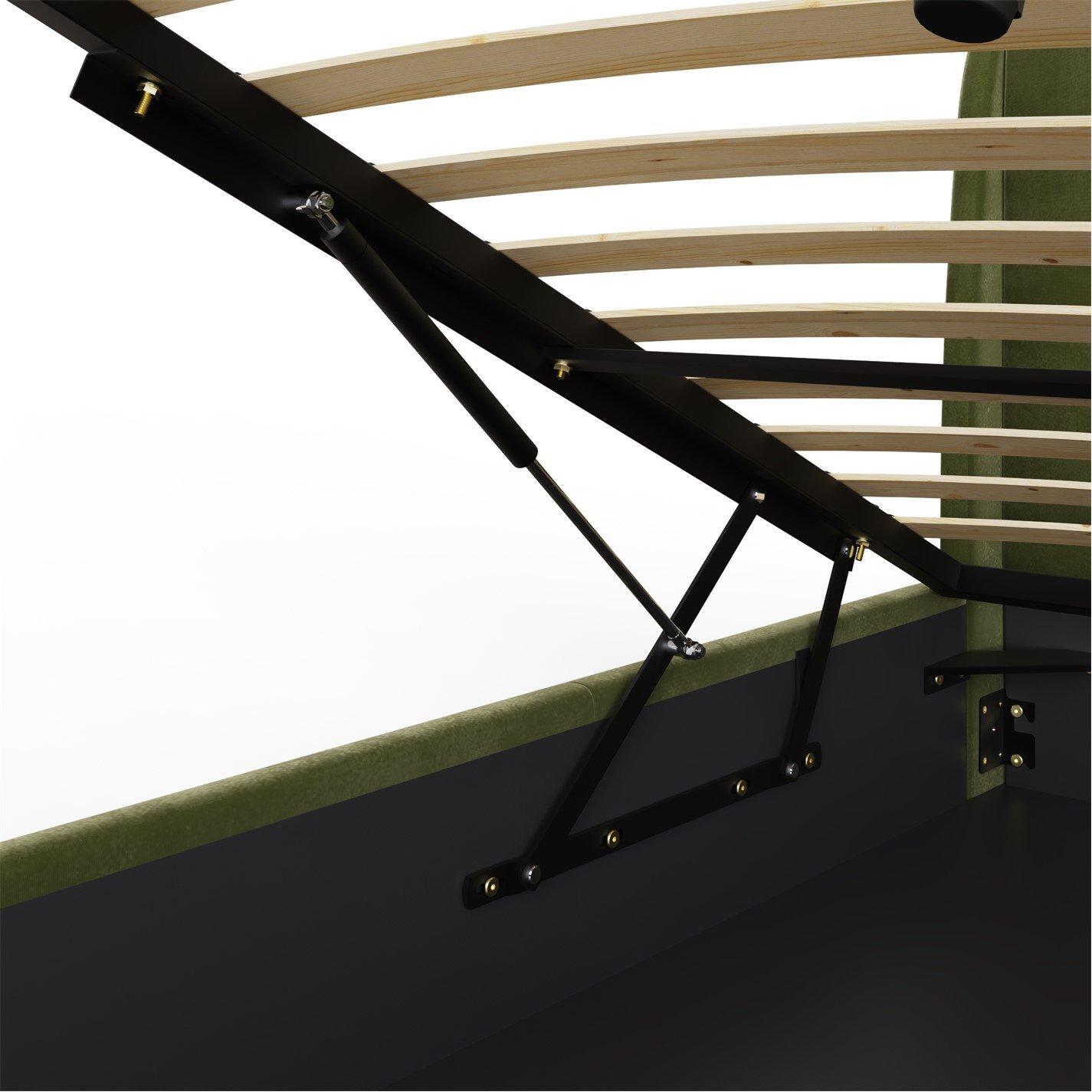 Pettine King End Lift Ottoman Storage Bed