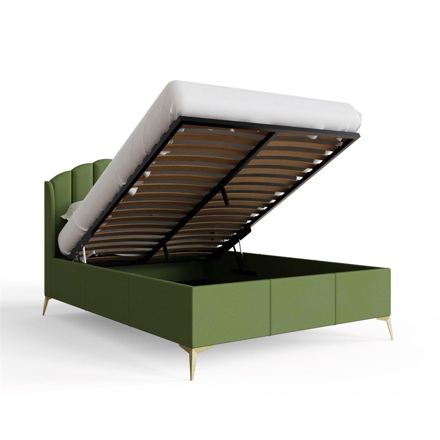 Green - GFW - Pettine King End Lift Ottoman Storage Bed - 11