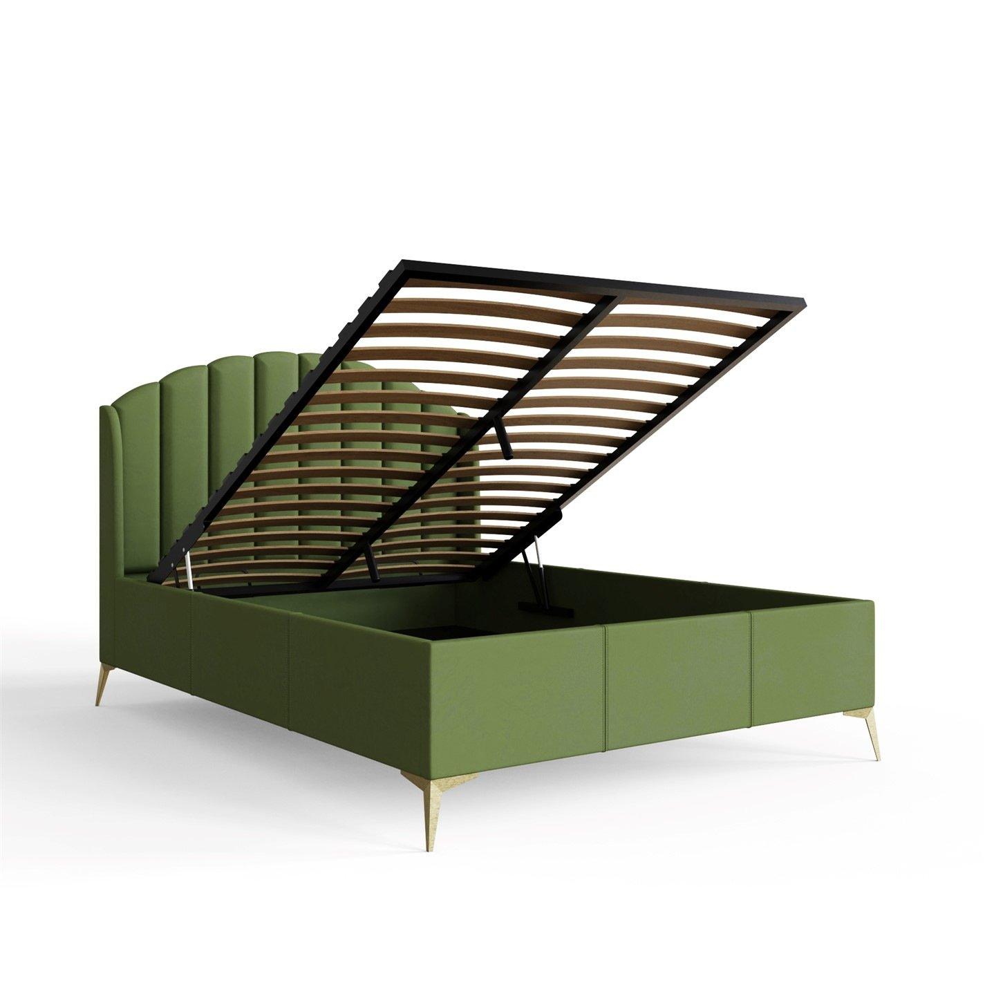 Green - GFW - Pettine King End Lift Ottoman Storage Bed - 9