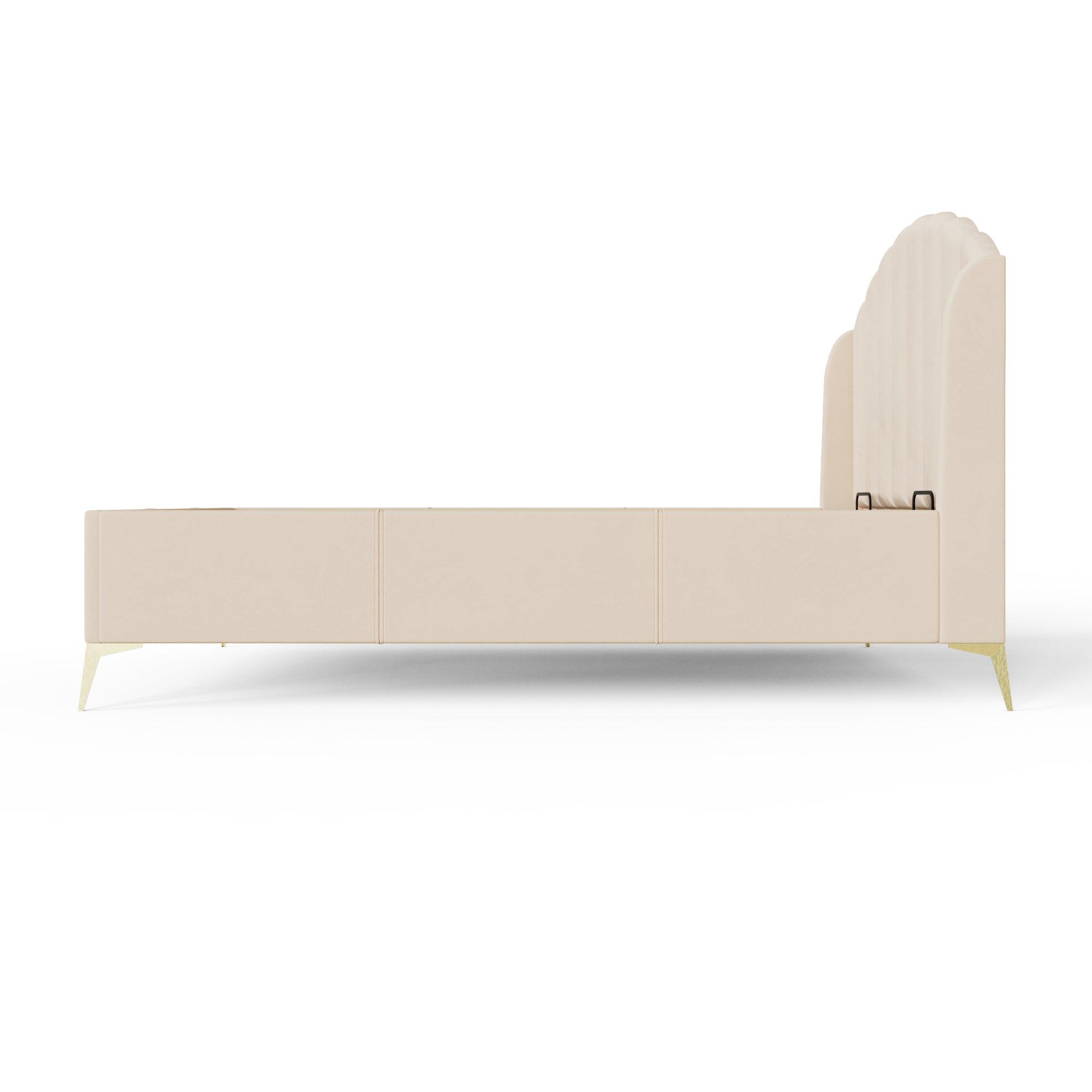 Natural - GFW - Pettine King End Lift Ottoman Storage Bed - 11