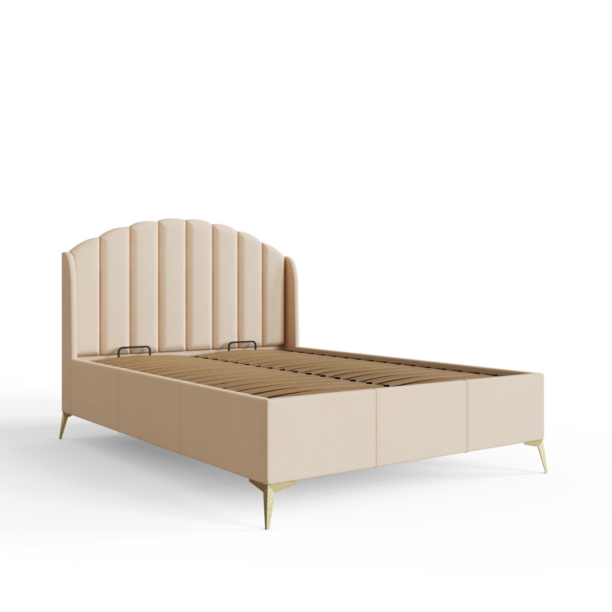 Natural - GFW - Pettine King End Lift Ottoman Storage Bed - 7