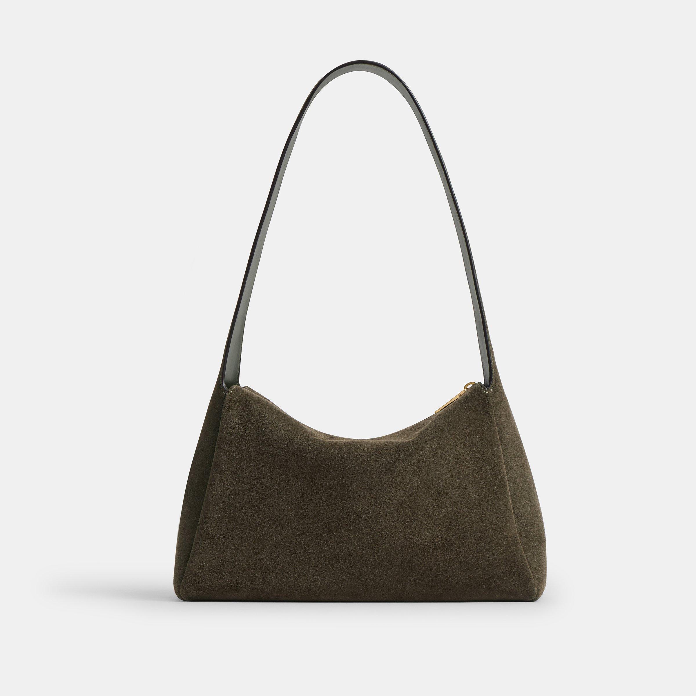 Olive Suede - Coach - Women's Lola Shoulder Bag - 3