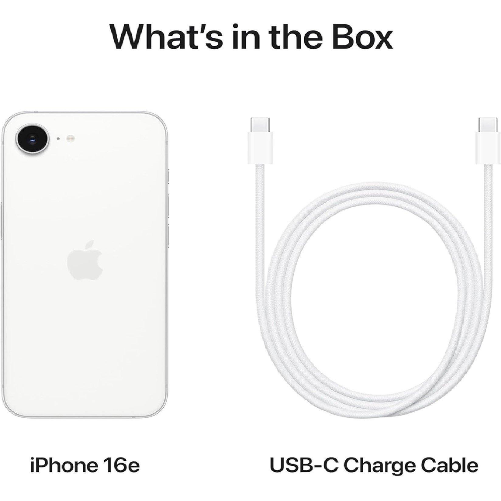 White - Apple - iPhone 16e Bundle - 6