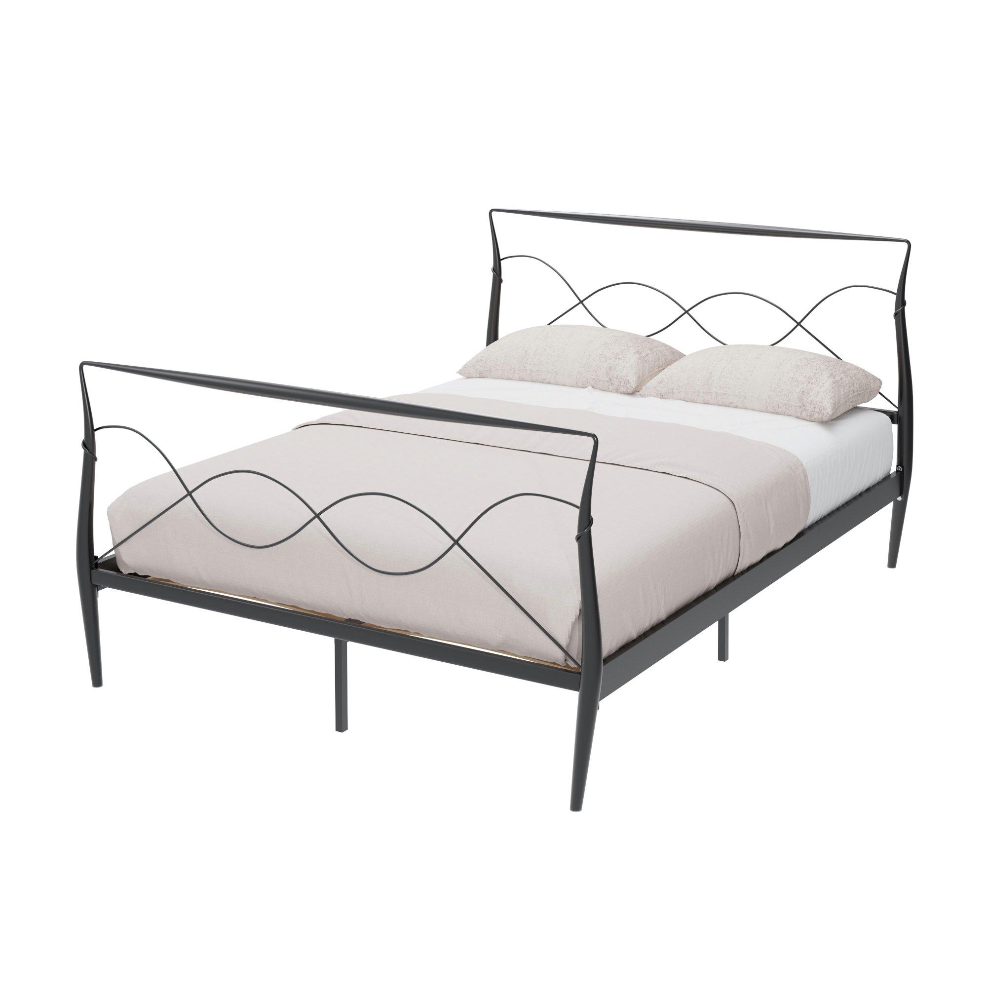 Black - GFW - Metal King Bedstead & Pocket Sprung Mattress - 3