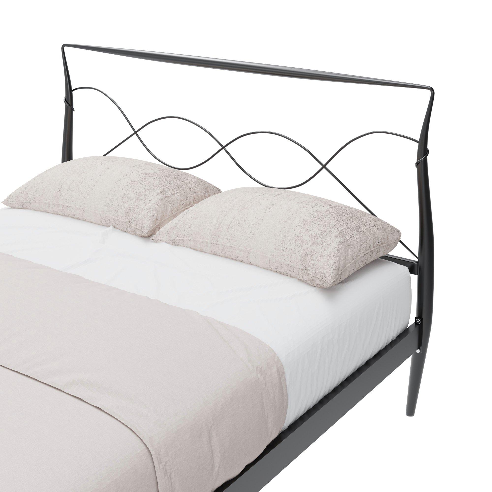 Black - GFW - Metal King Bedstead & Pocket Sprung Mattress - 6