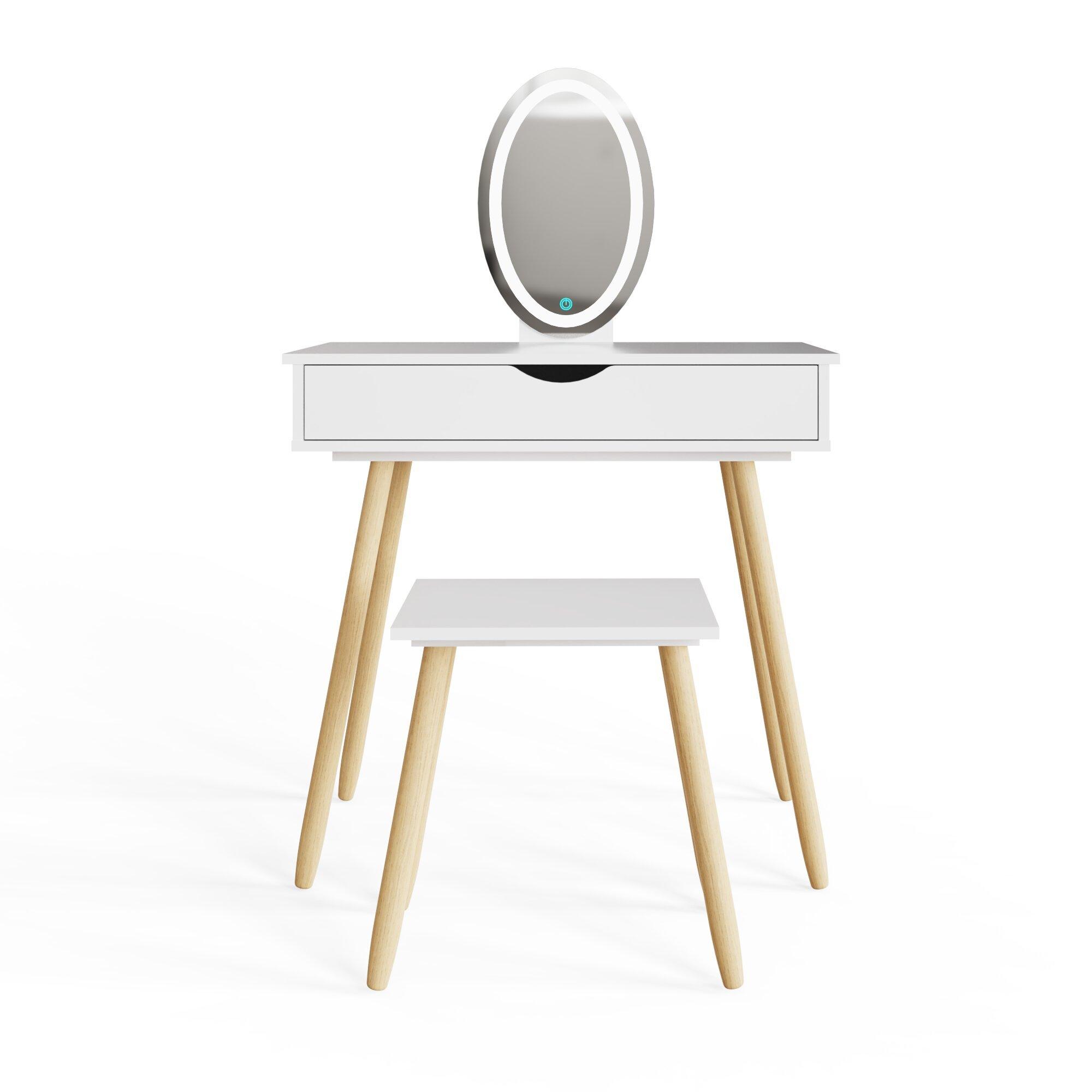 White - GFW - Signy LED Dressing Table Set - 6