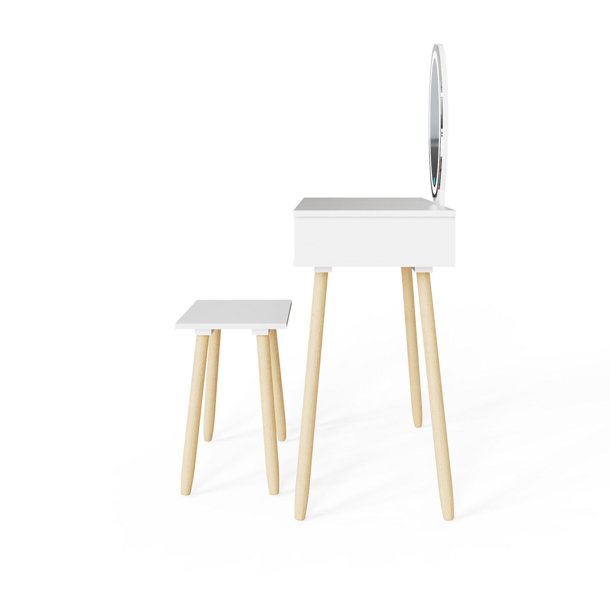 White - GFW - Signy LED Dressing Table Set - 7