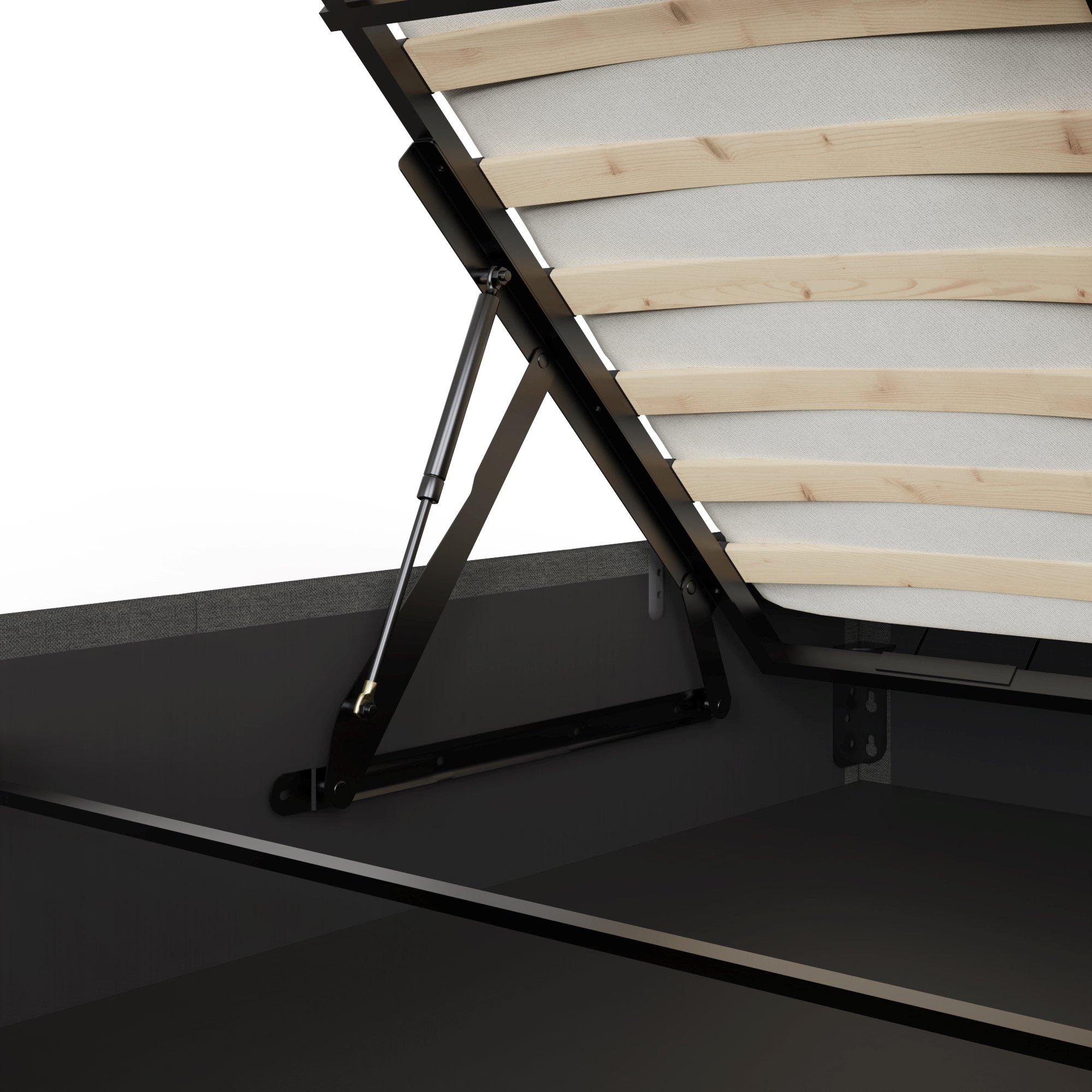 Grey - GFW - Ascot Double Ottoman Bed - 8