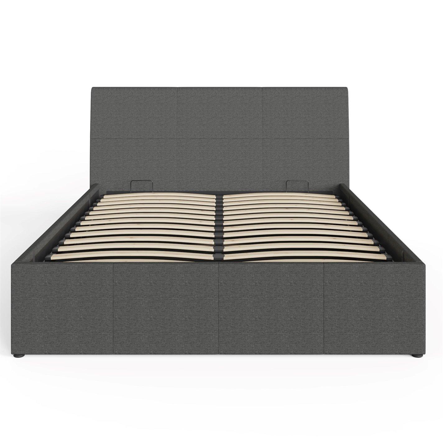 Grey - GFW - Ascot Double Ottoman & Pocket Sprung Mattress - 5