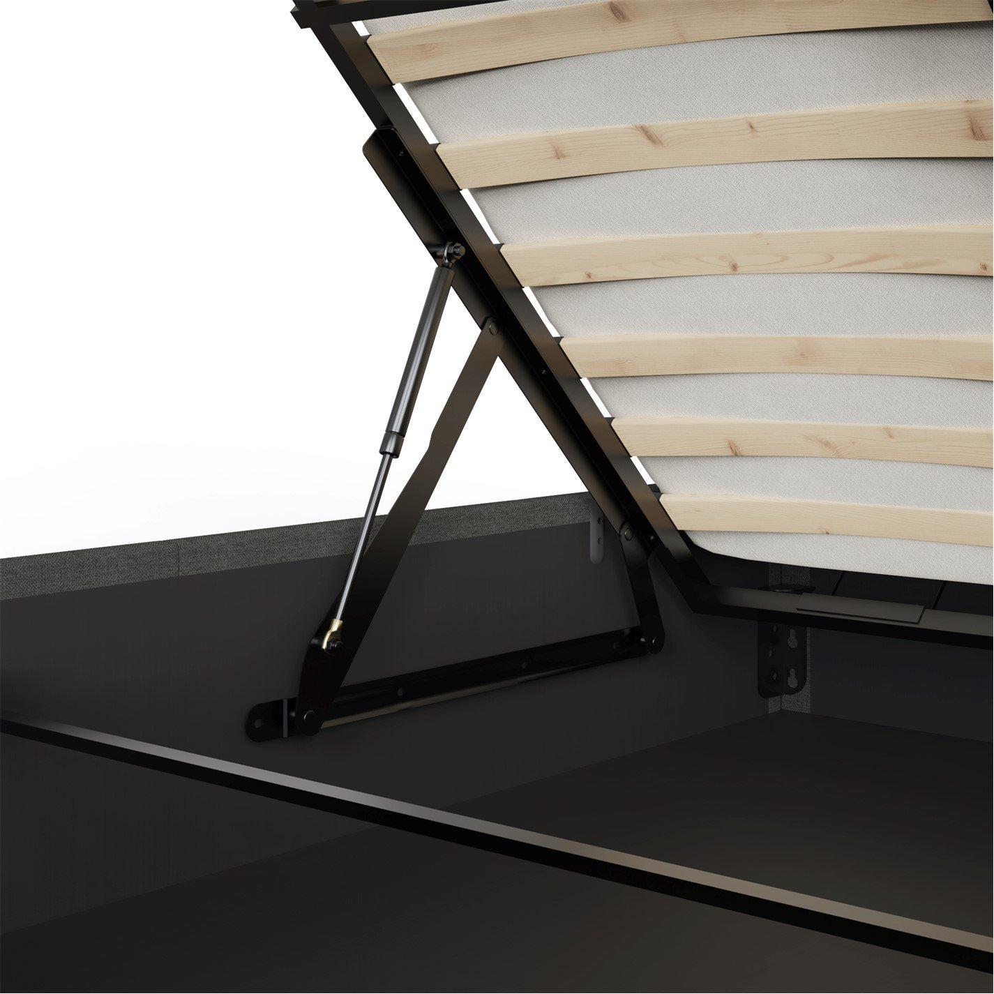 Grey - GFW - Ascot Double Ottoman & Pocket Sprung Mattress - 8