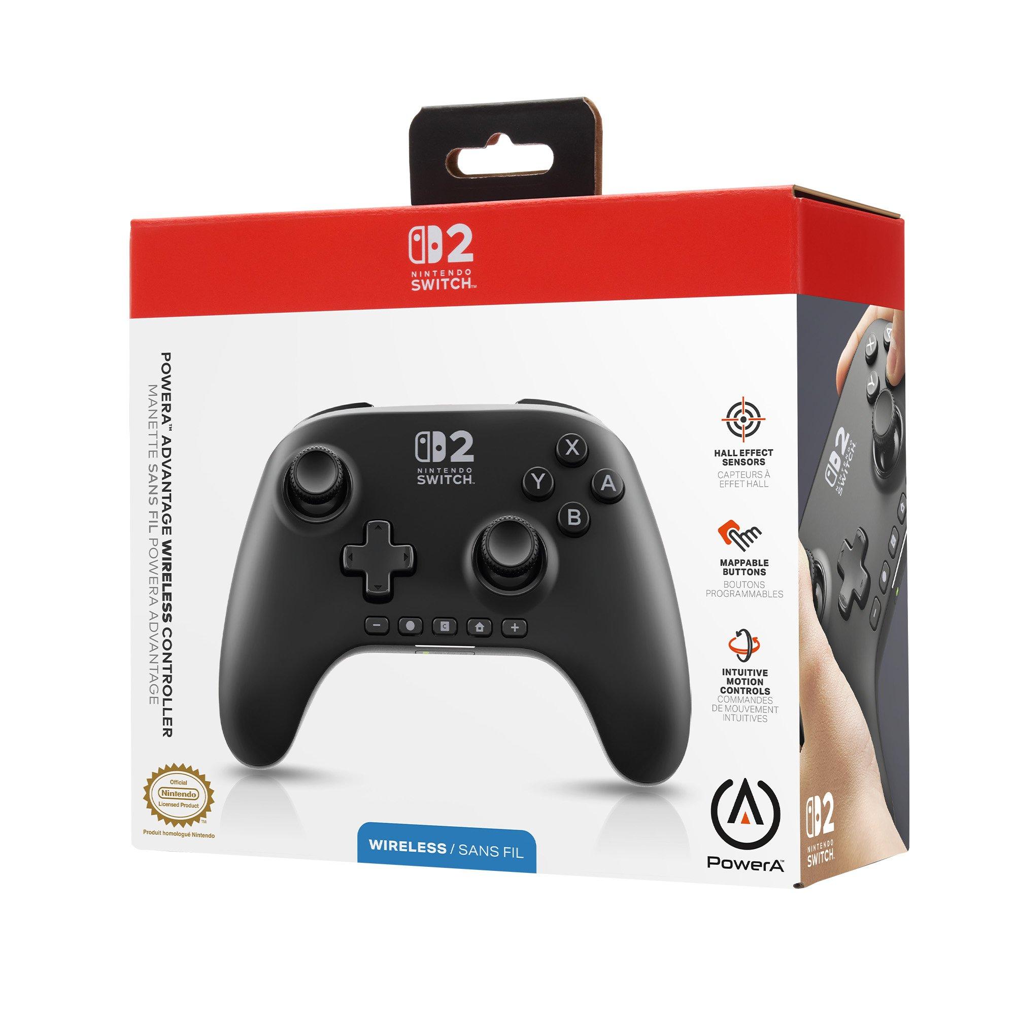 Black - PowerA - Advantage Wireless Controller for Nintendo Switch 2 - Black - 1