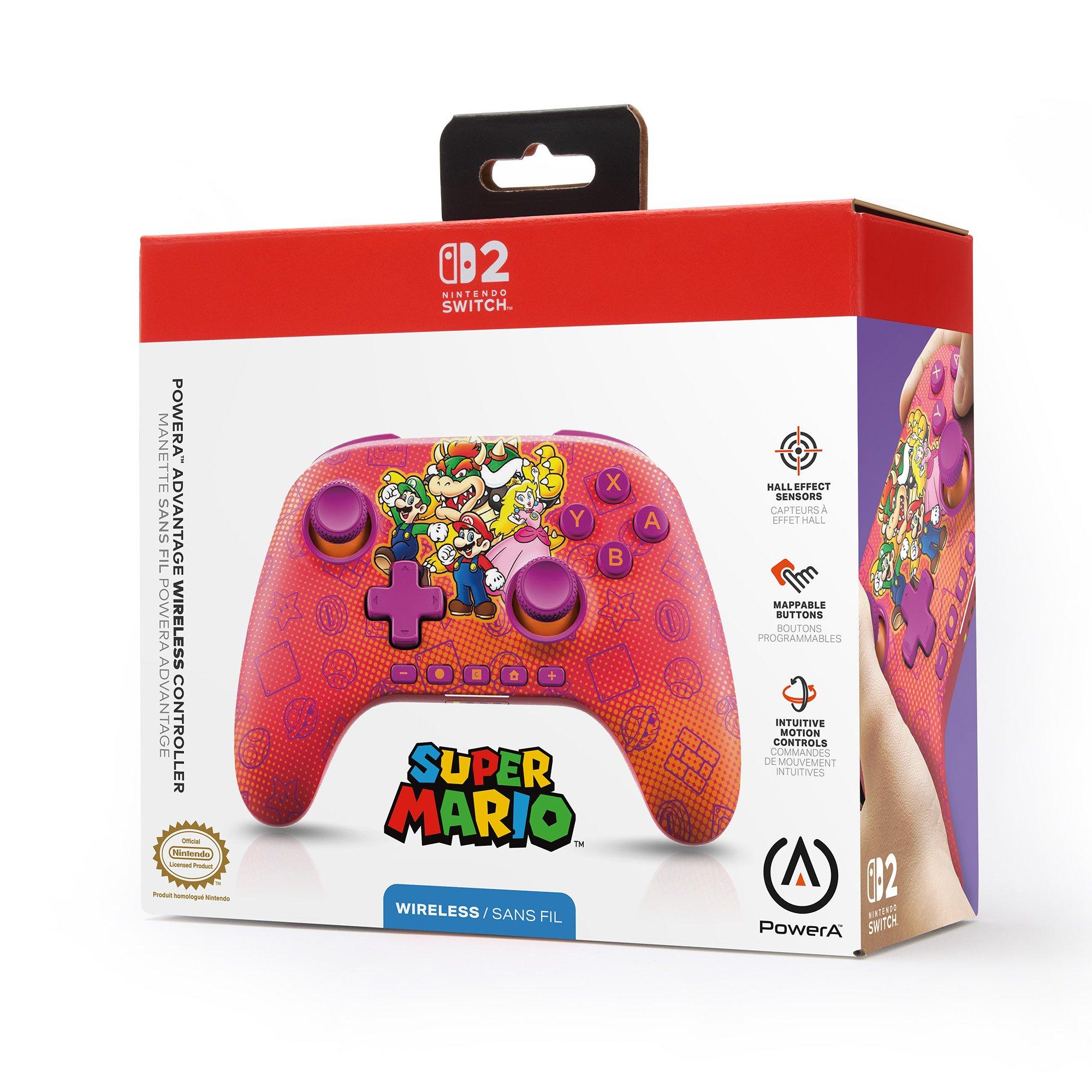 Mushroom - PowerA - Advantage Wireless Controller for Nintendo Switch 2 - Mario and Friends - 1