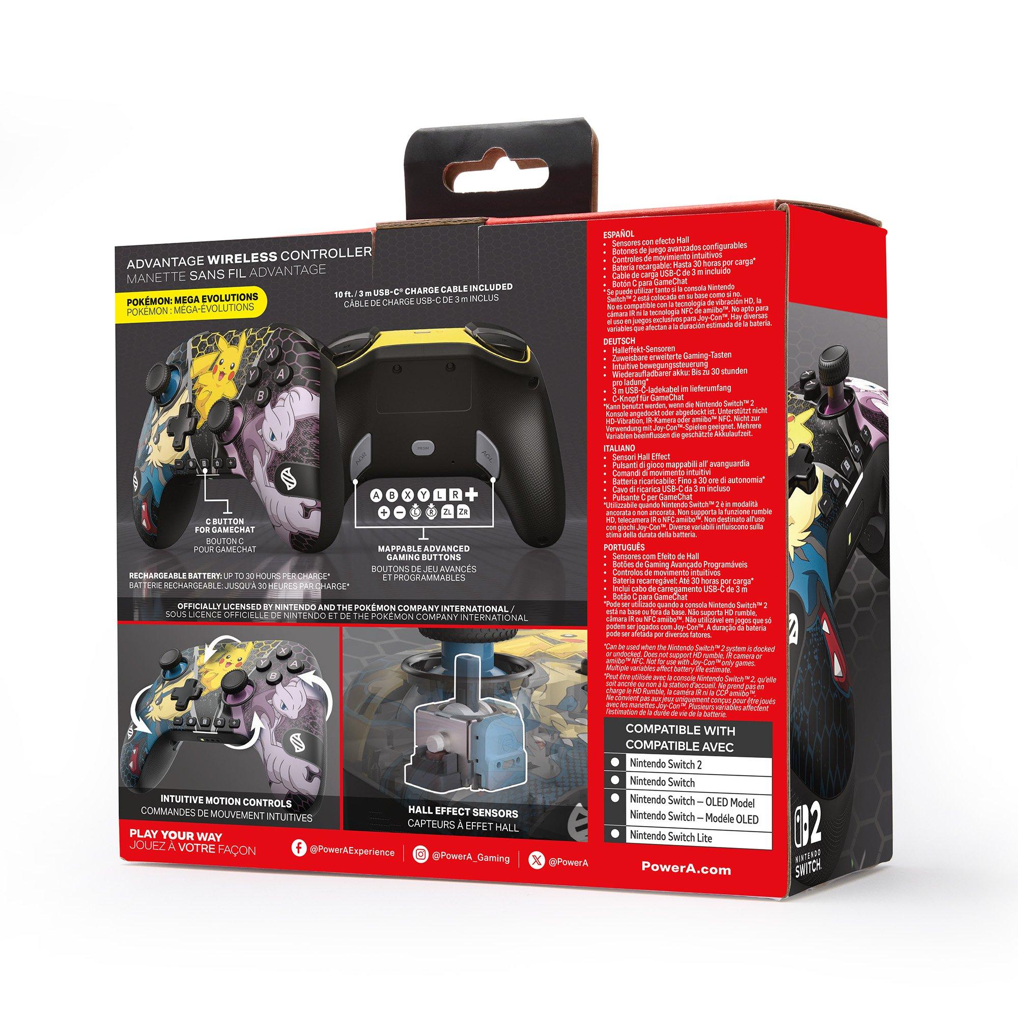 Pokémon MegaEvo - PowerA - Advantage Wireless Controller for Nintendo Switch 2 - Pokemon: Mega Evolutions - 2
