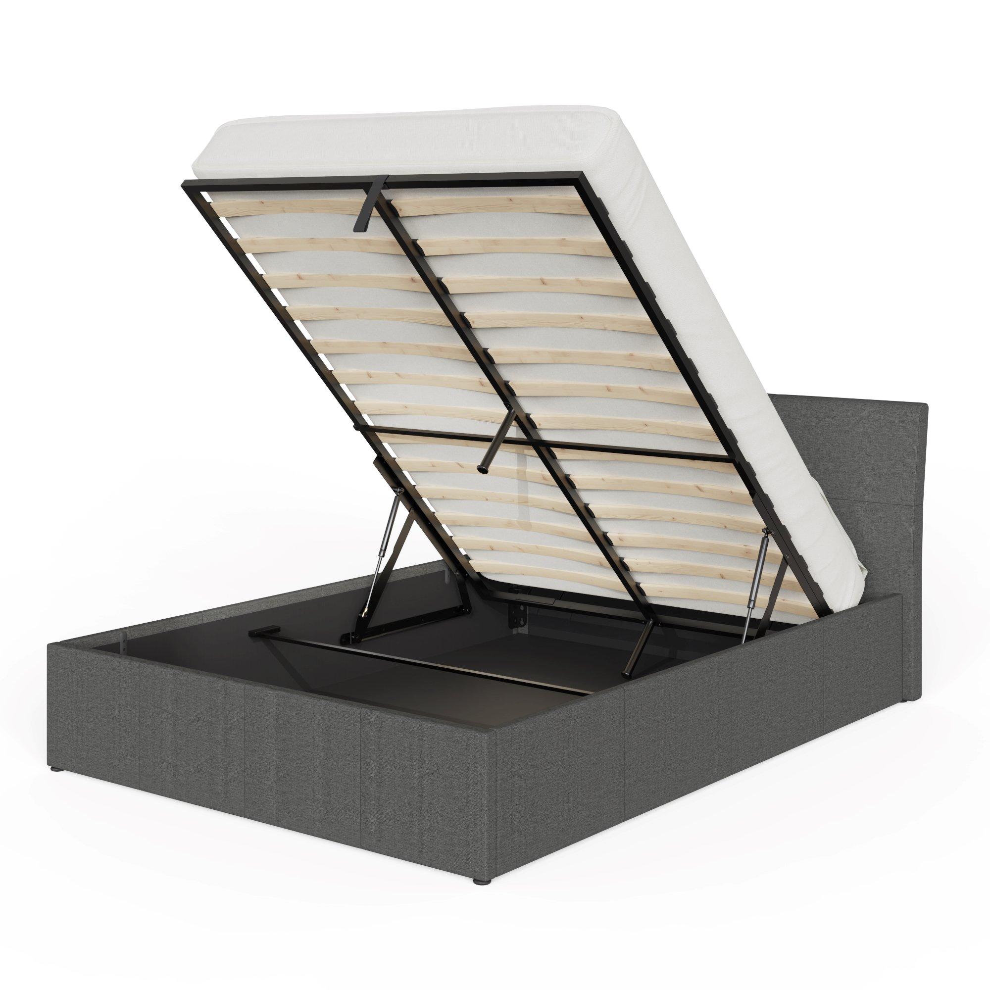 Grey - GFW - Ascot King Ottoman Storage Bed - 4