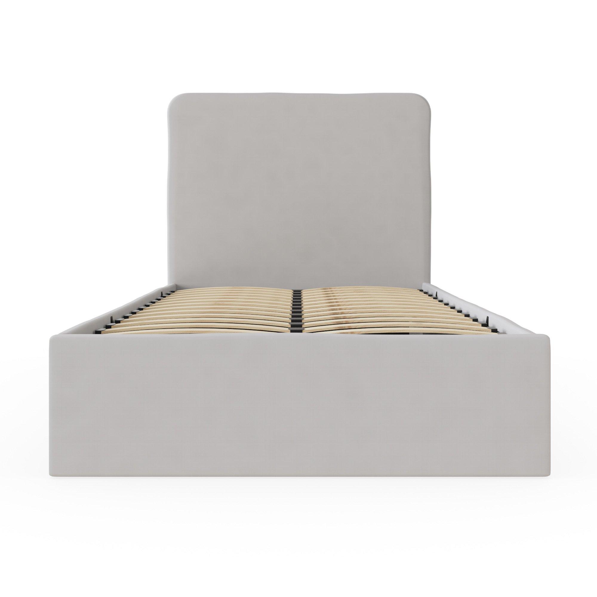 Soft Grey - GFW - Chiswick Single Ottoman Bed - 3