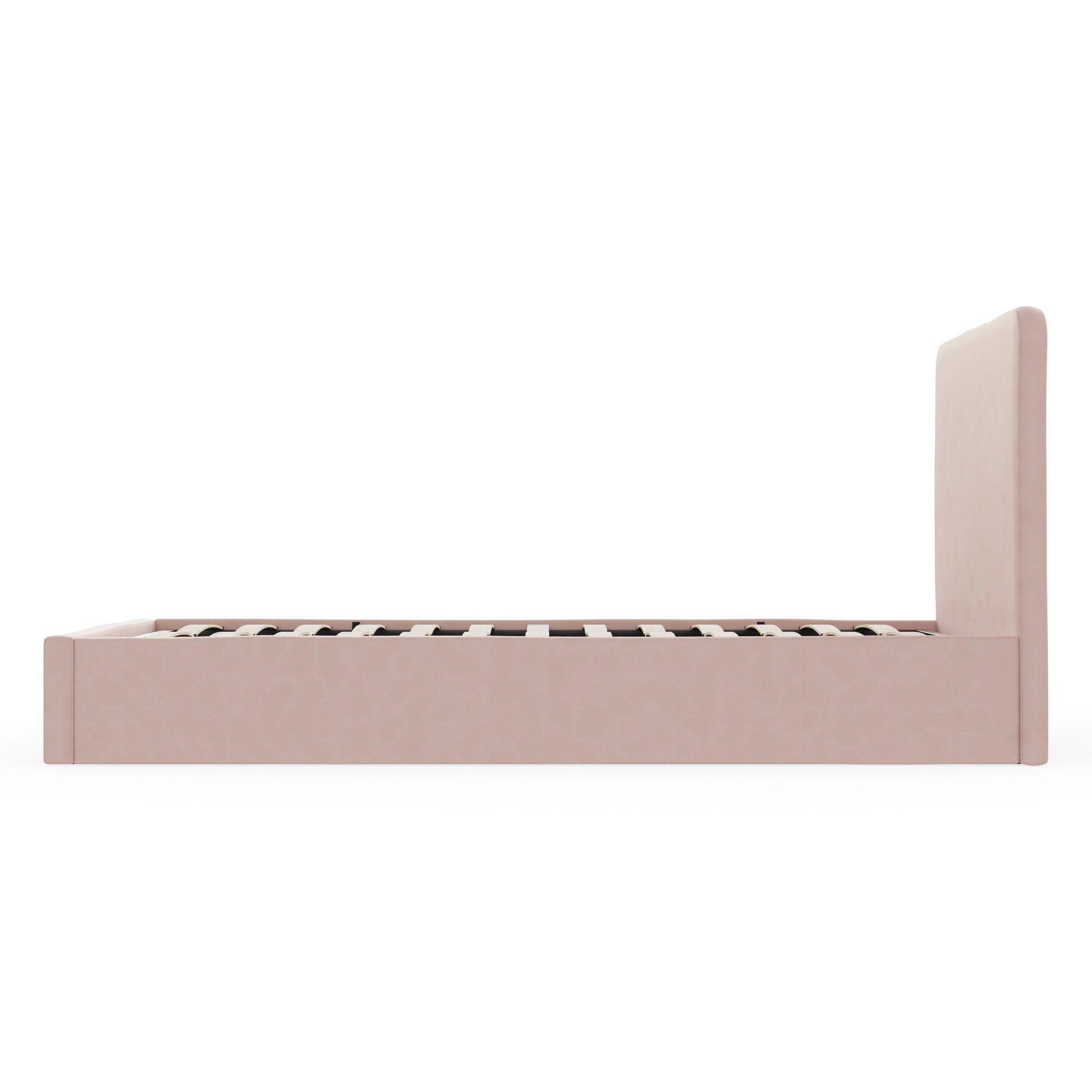 Soft Pink - GFW - Chiswick Single Ottoman Bed - 4