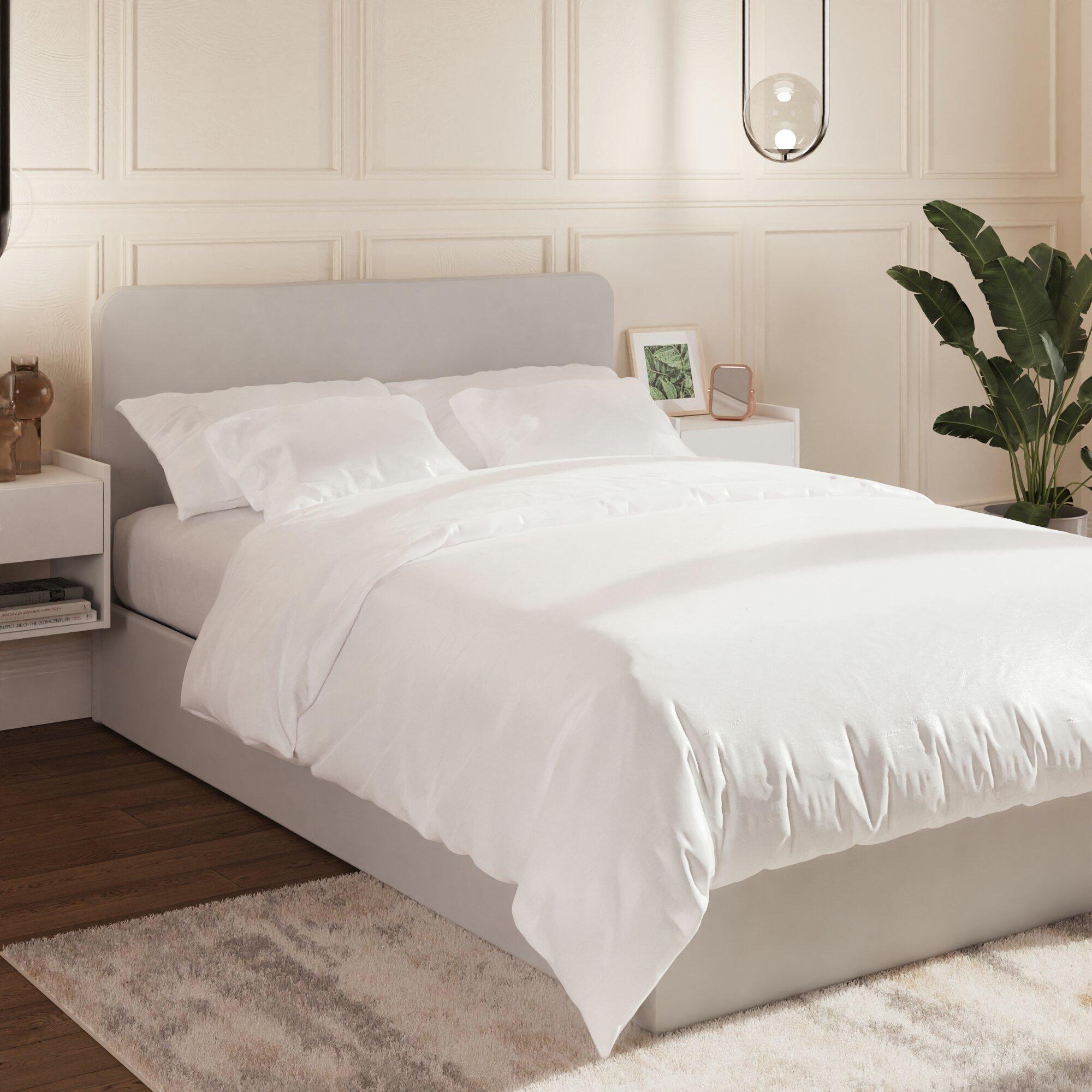 Gfw  Chiswick Small Double Ottoman Bed - Soft Grey - Small Doub