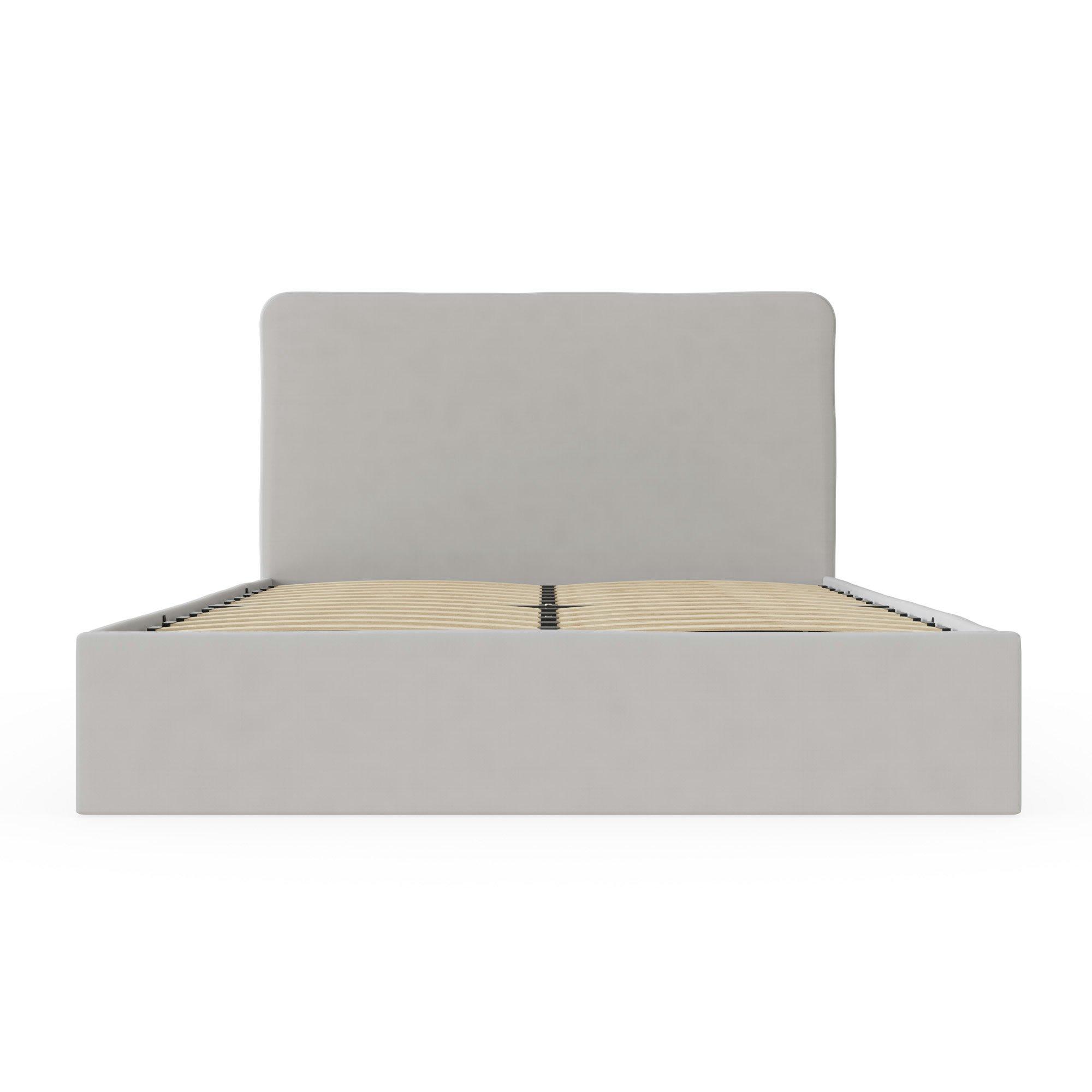 Soft Grey - GFW - Chiswick King Ottoman Bed - 3