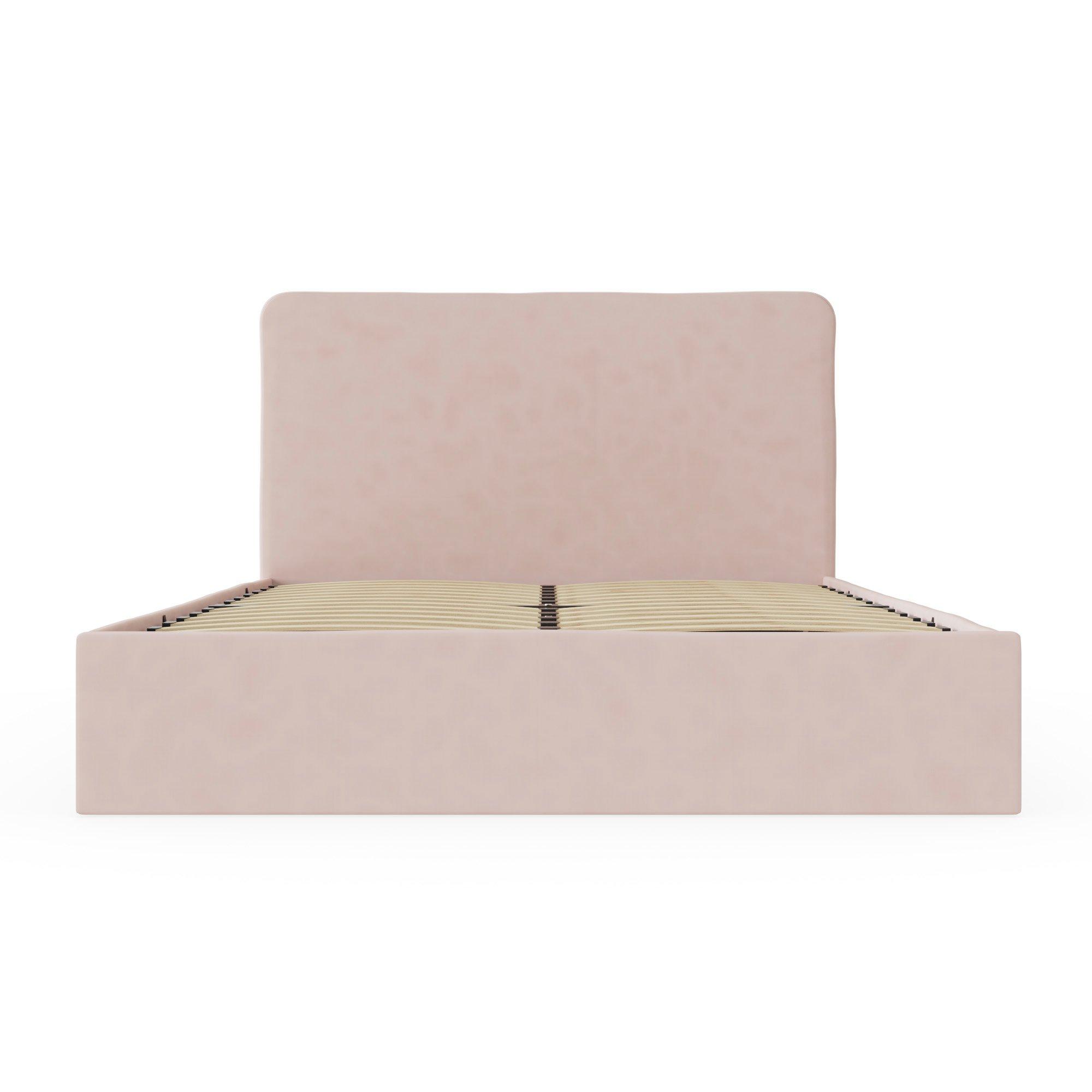 Soft Pink - GFW - Chiswick King Ottoman Bed - 3
