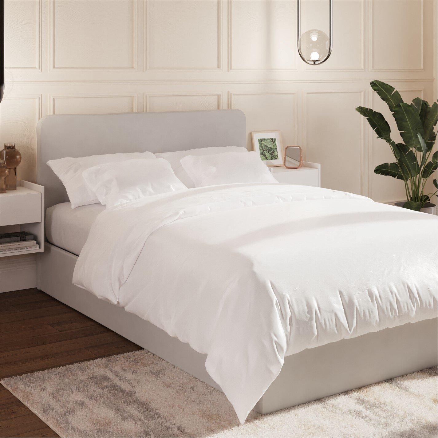 Gfw  Chiswick Small Dbl Ottoman &Pocket Sprung Mattress - Soft Grey - Small Doub