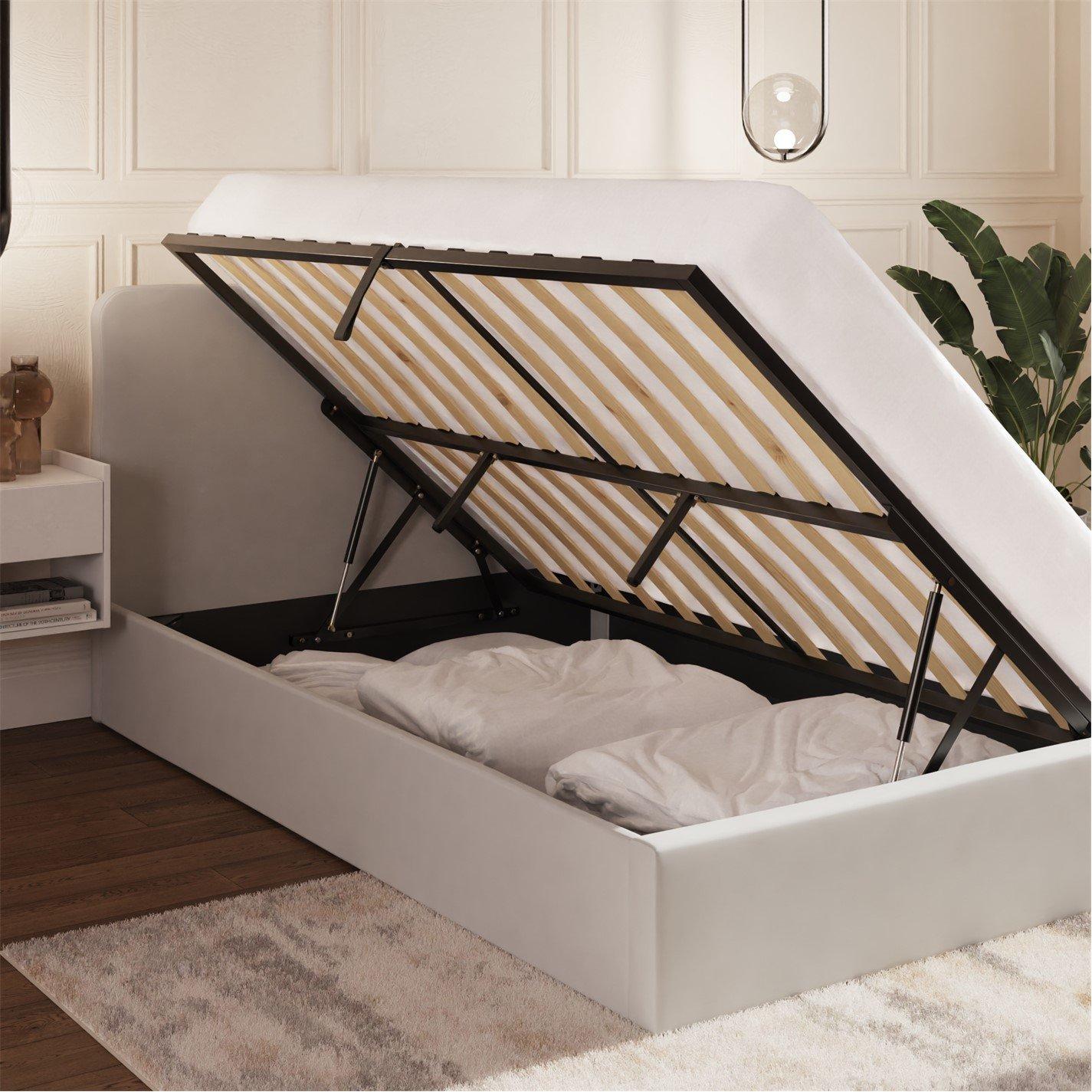 Soft Grey - GFW - Chiswick Small DBL Ottoman &Pocket Sprung Mattress - 2