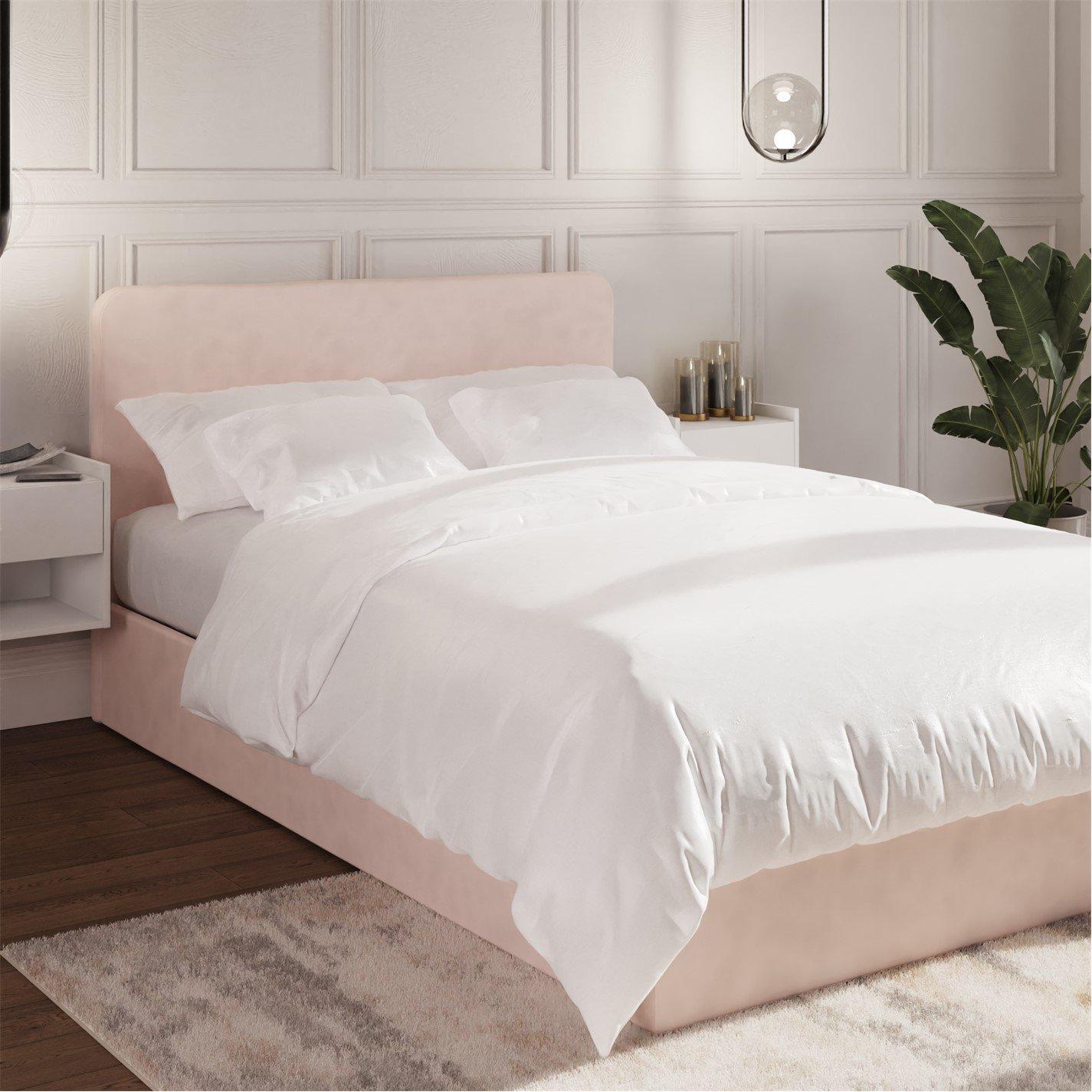Gfw  Chiswick Small Dbl Ottoman &Pocket Sprung Mattress - Soft Pink - Small Doub