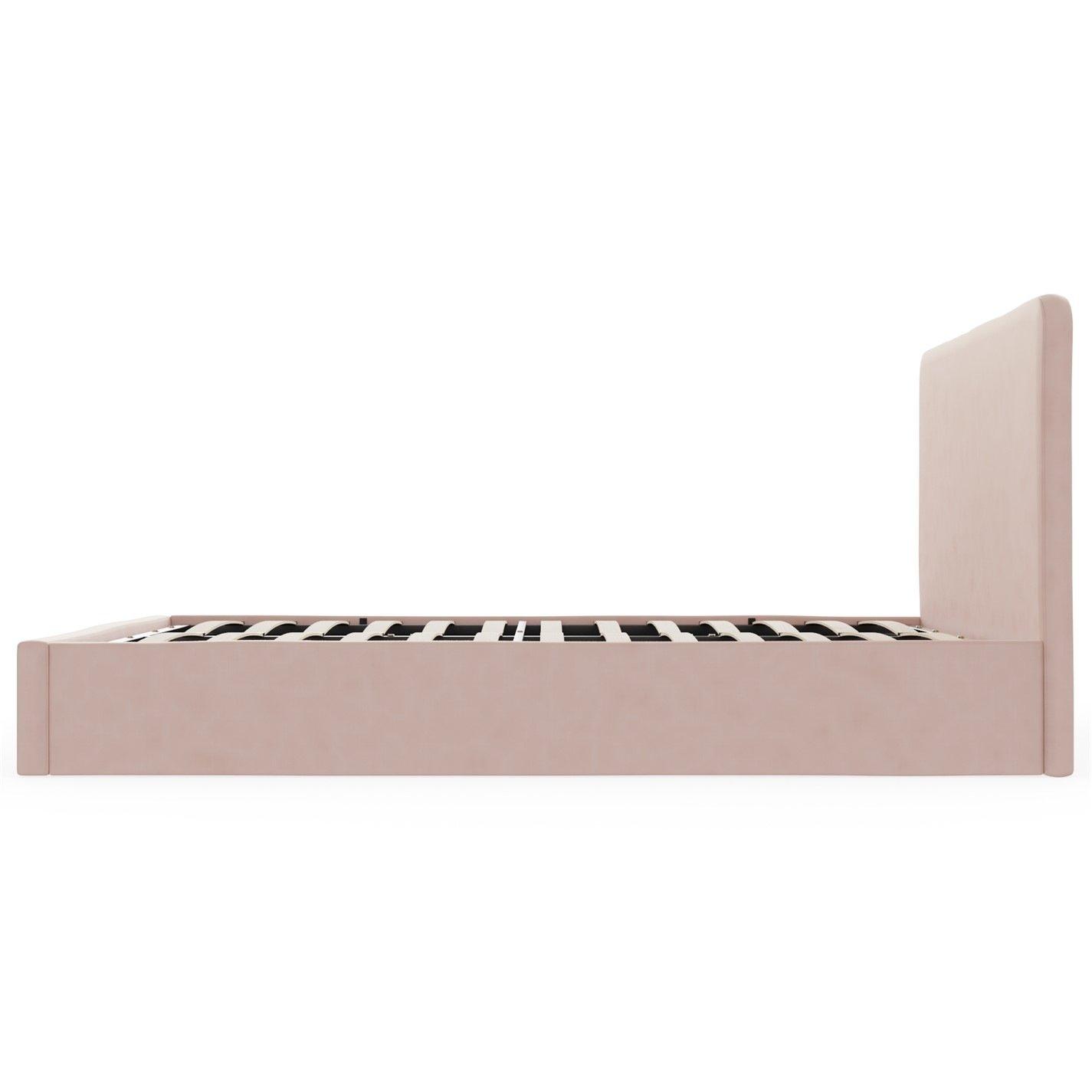 Soft Pink - GFW - Chiswick Small DBL Ottoman &Pocket Sprung Mattress - 6