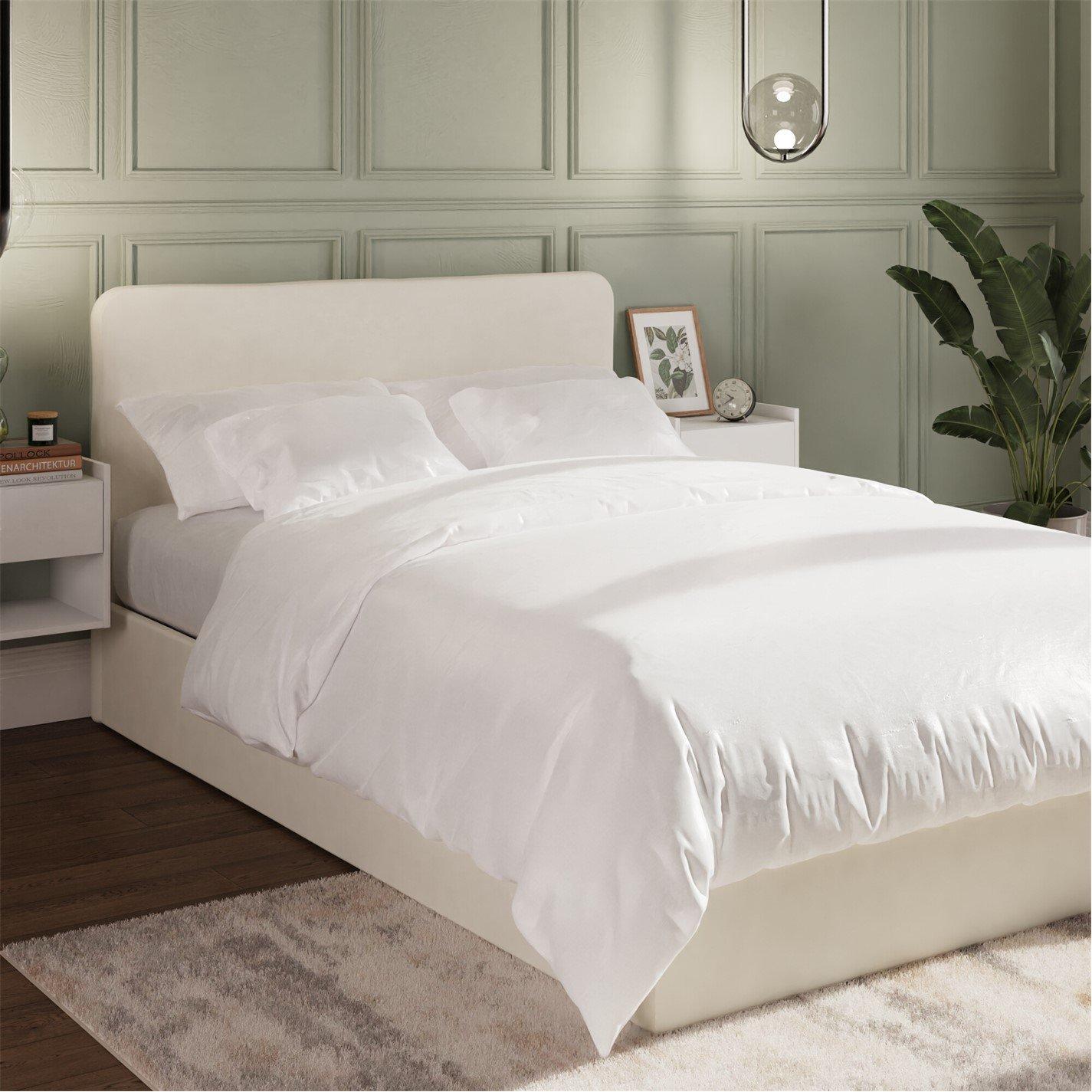 Gfw  Chiswick Double Ottoman & Pocket Sprung Mattress - Natural - Double