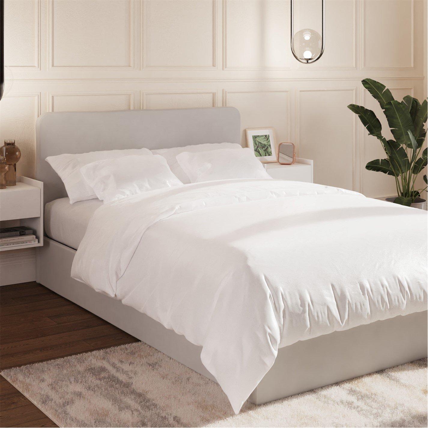 Soft Grey - GFW - Chiswick King Ottoman & Pocket Sprung Mattress - 1