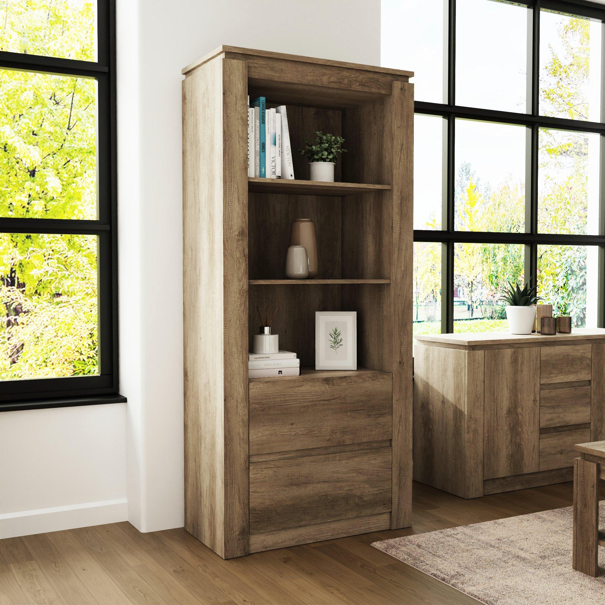 Grey Oak - GFW - Canyon Oak Bookcase - 2