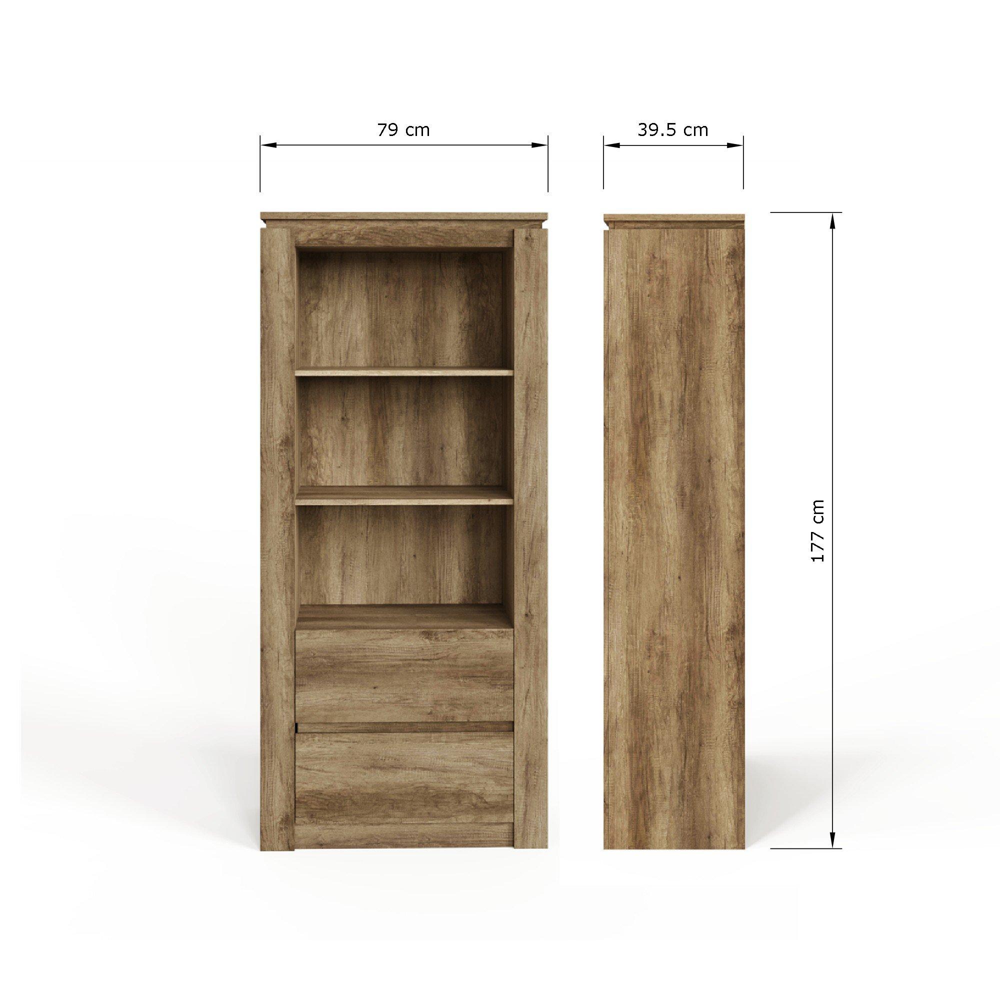Grey Oak - GFW - Canyon Oak Bookcase - 8