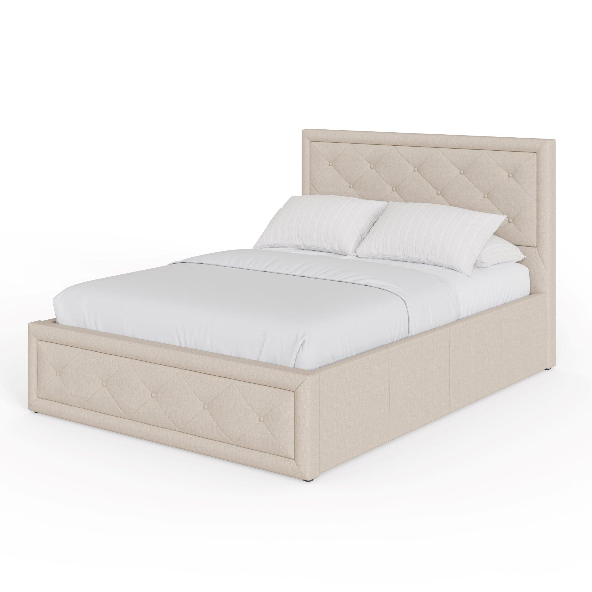 Natural - GFW - Hollywood King Ottoman Storage Bed - 3