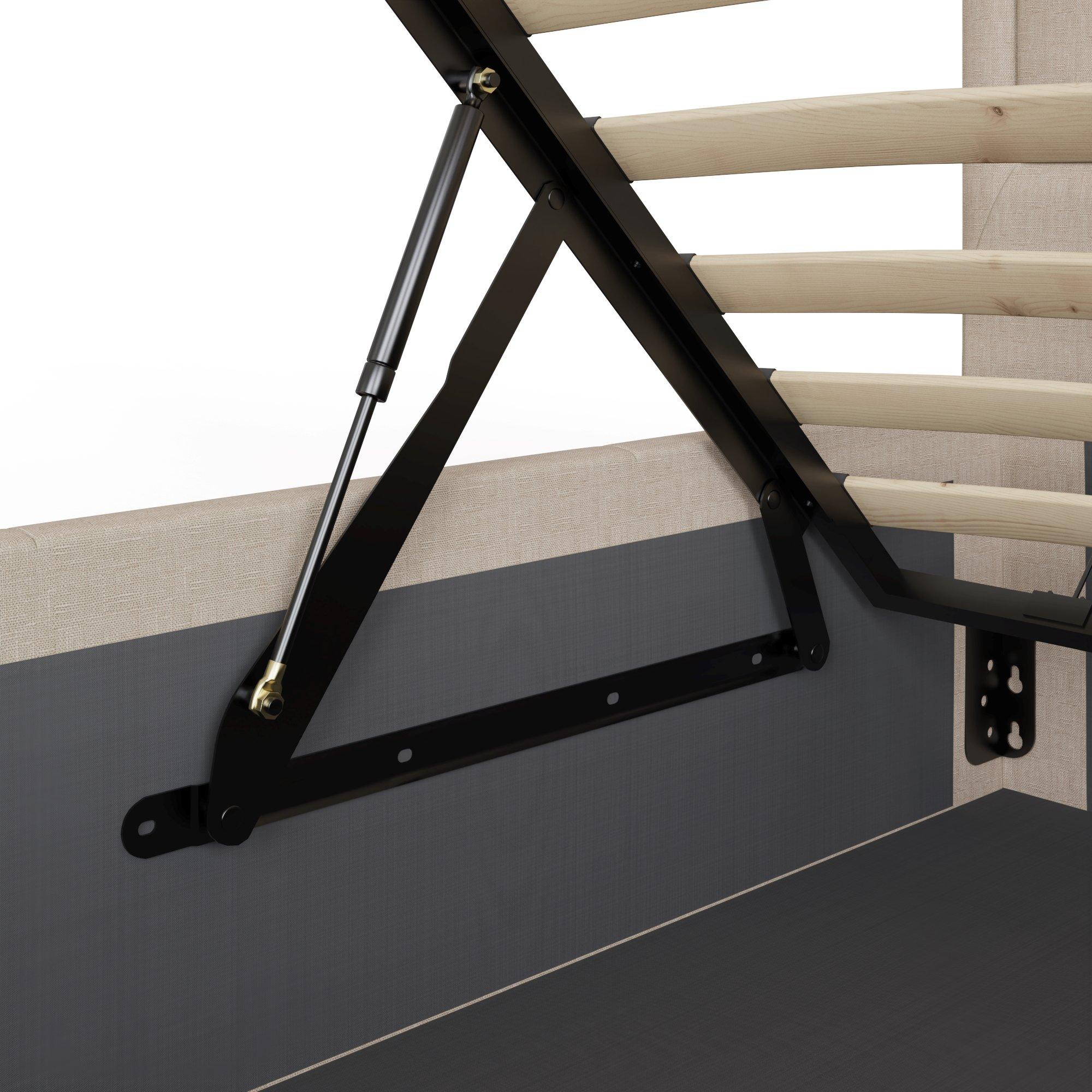 Natural - GFW - Hollywood King Ottoman Storage Bed - 7