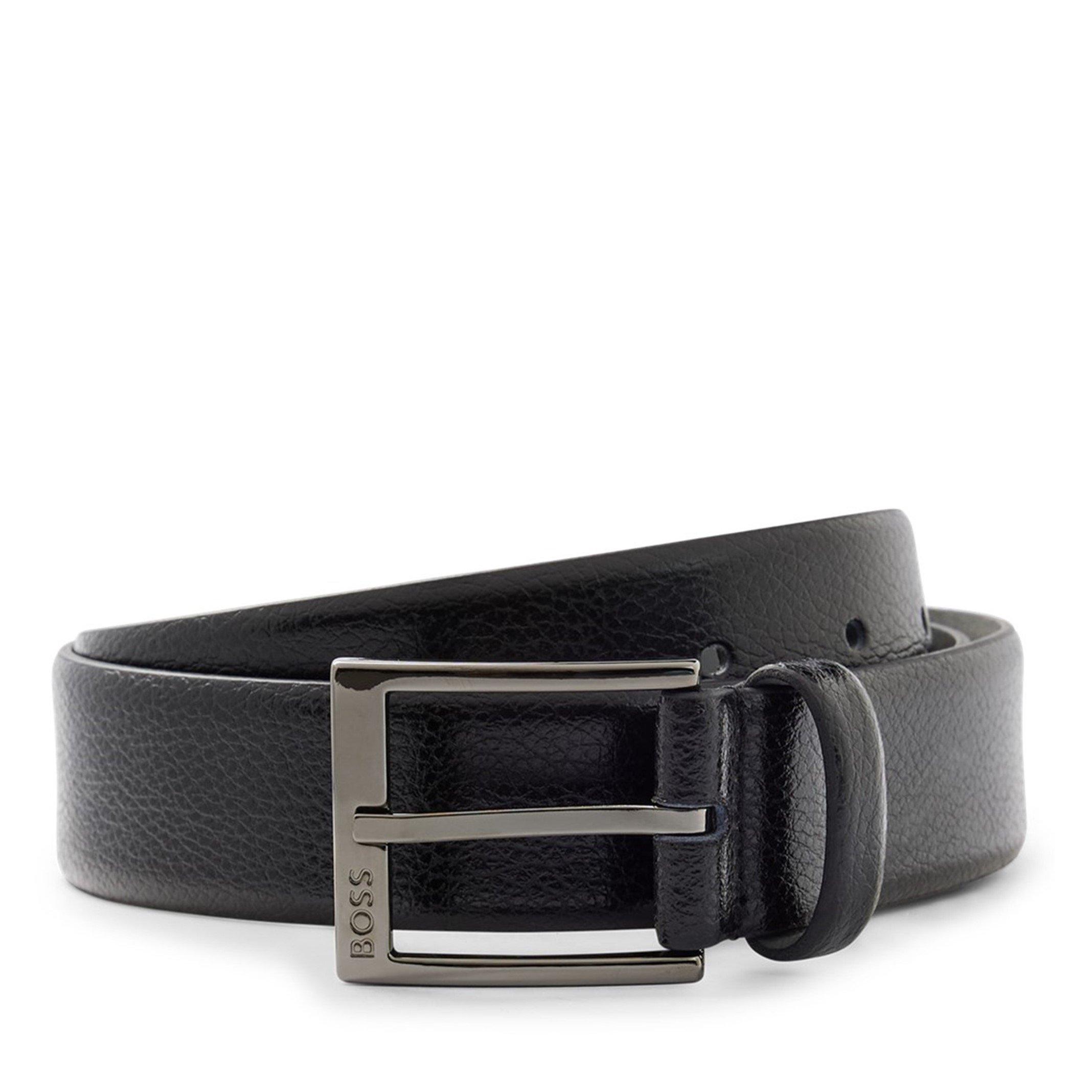 Black - Boss - Men's Elloy Leather Belt - 1