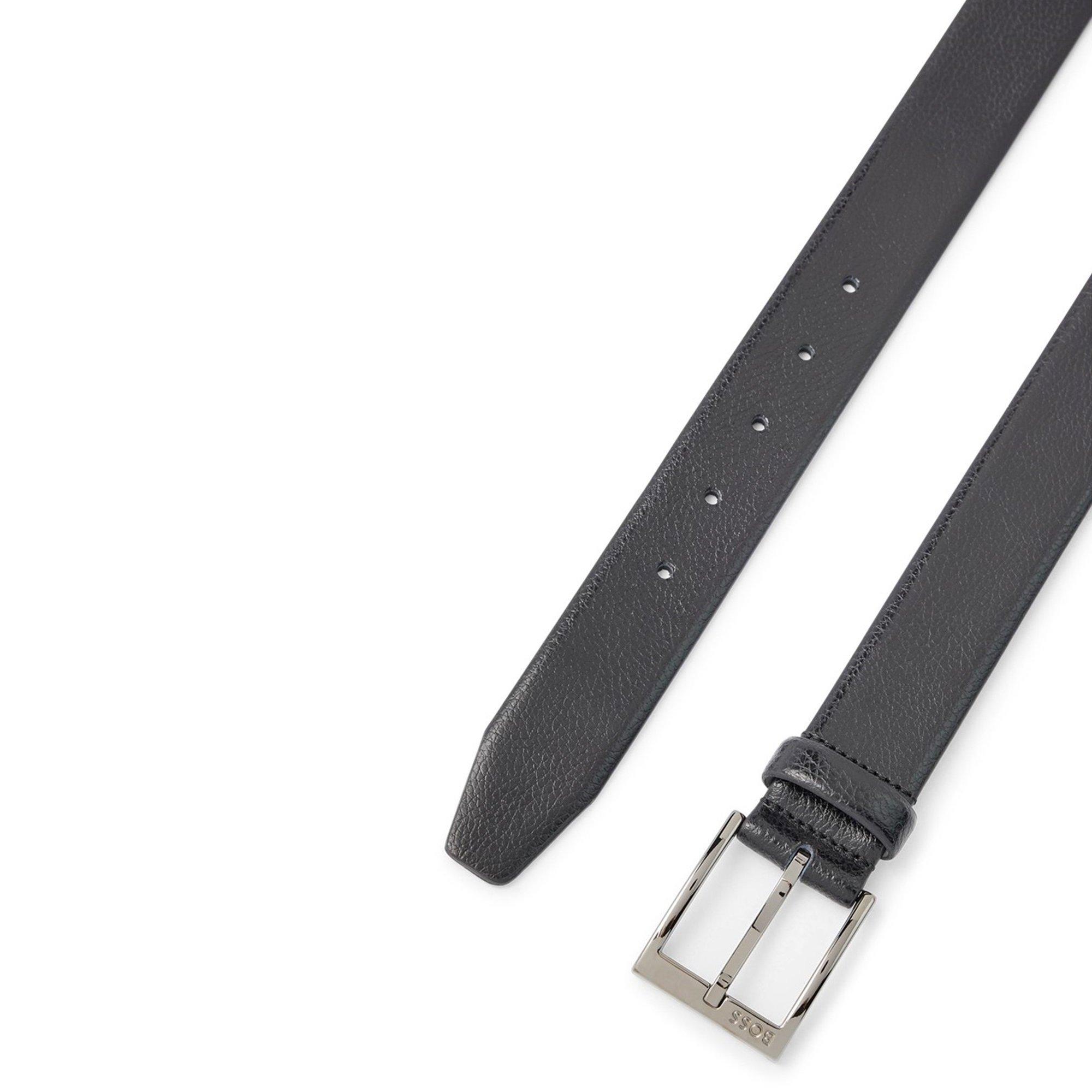 Black - Boss - Men's Elloy Leather Belt - 2