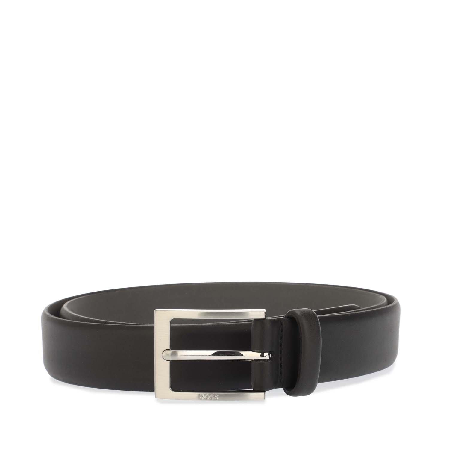 Boss Men's Brondon Leather Belt - Black - 42R (110cm)