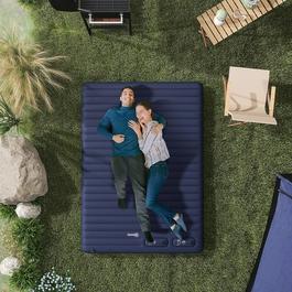 Outsunny Double Inflatable Mattress with Built-In Pump