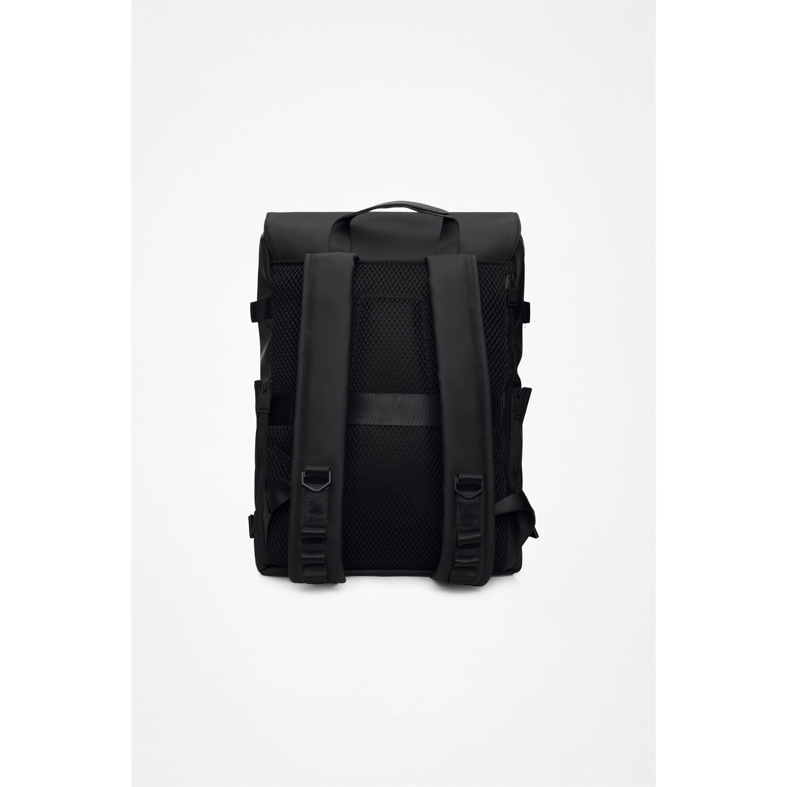 Black 01 - Rains - OTG Backpack - 2