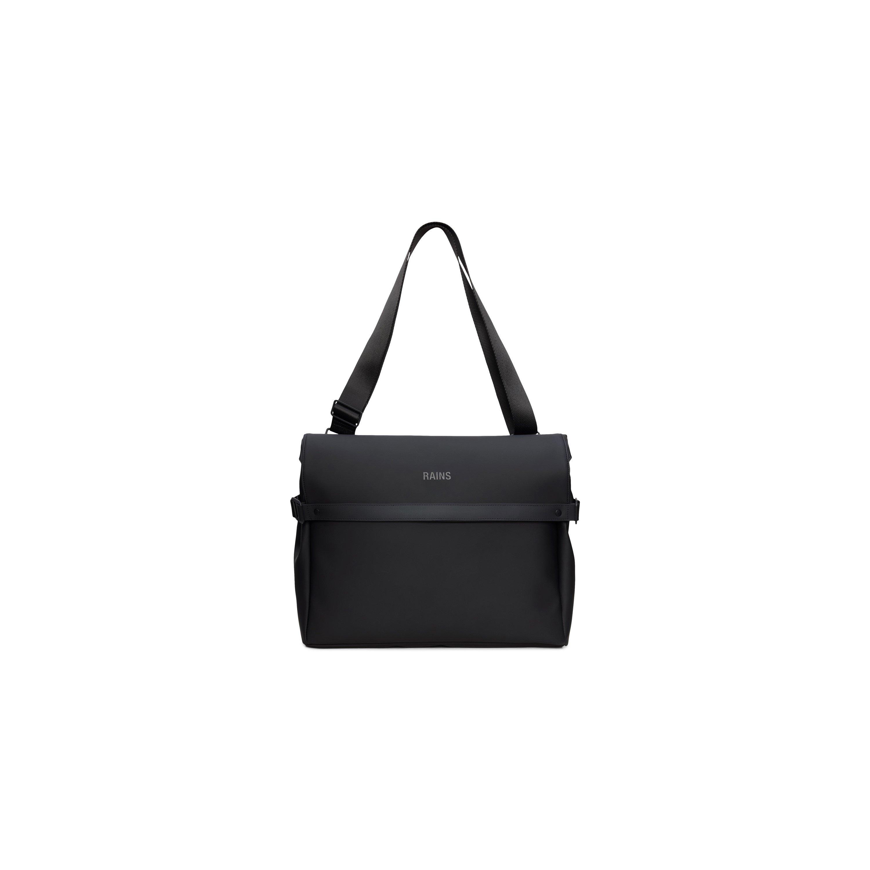 Black 01 - Rains - OTG Messenger Bag - 1
