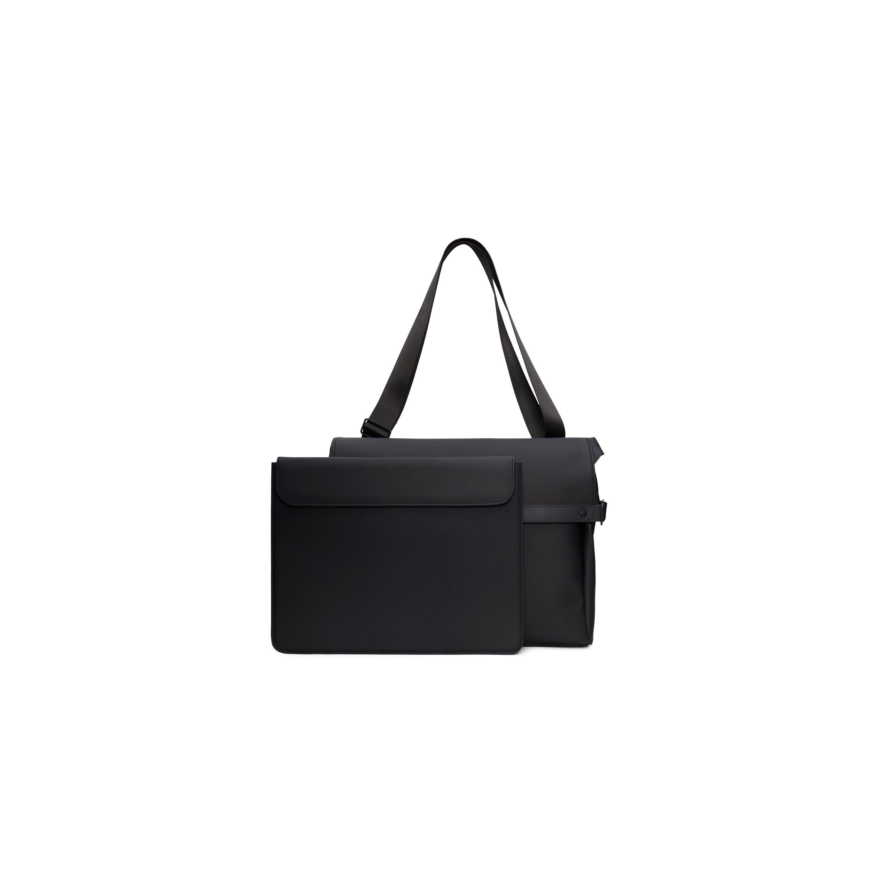 Black 01 - Rains - OTG Messenger Bag - 3