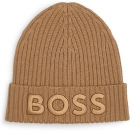 Hugo Lara Embroidered Logo Beanie