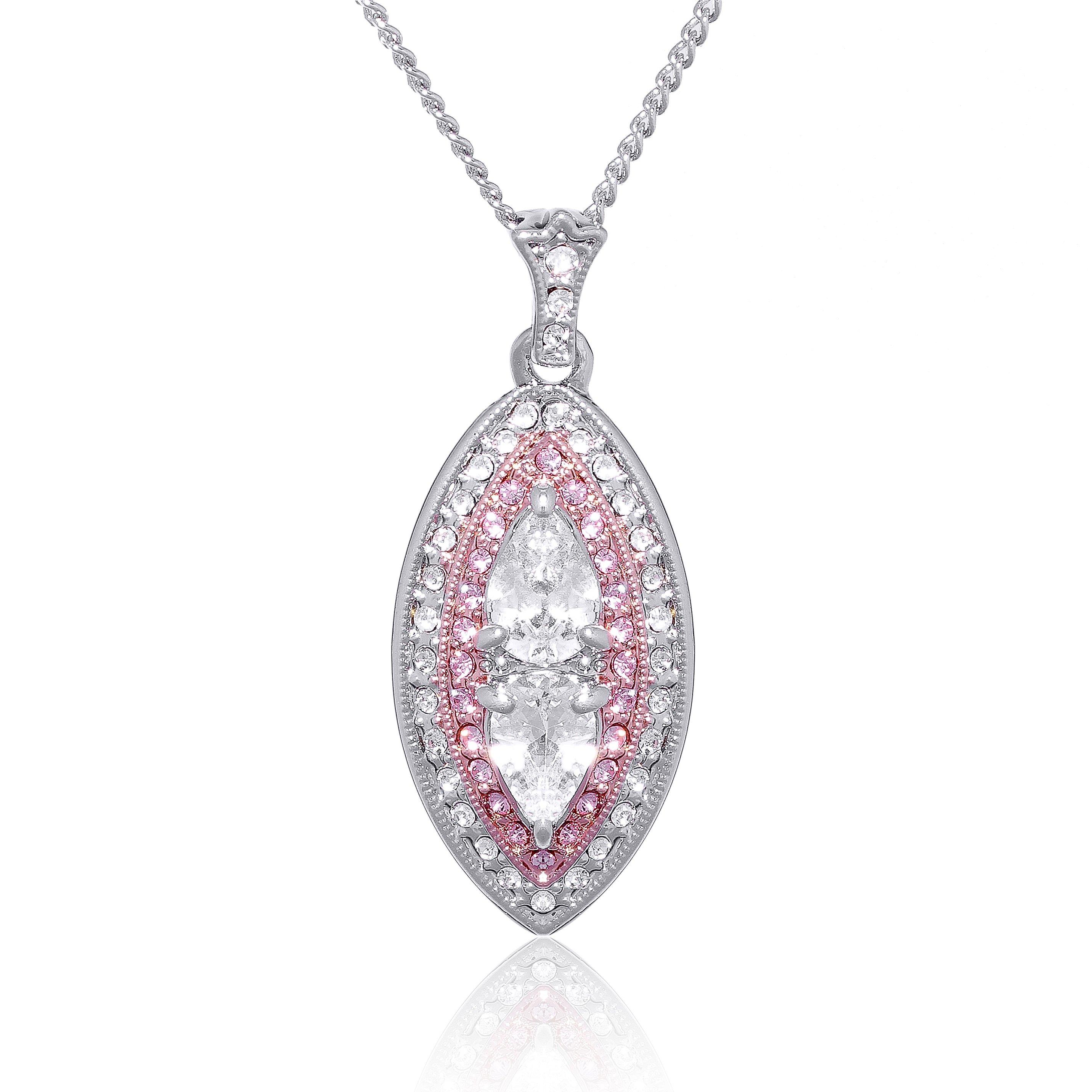 Espree Women's Save 50 % Elite Fashion Rose Pendant - Red